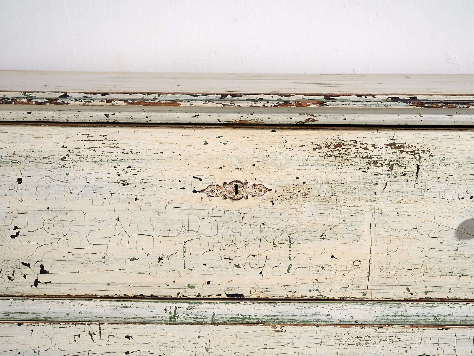 Large Antique Chest Of Drawers With White Patina (C.1920) #42 photo vintage