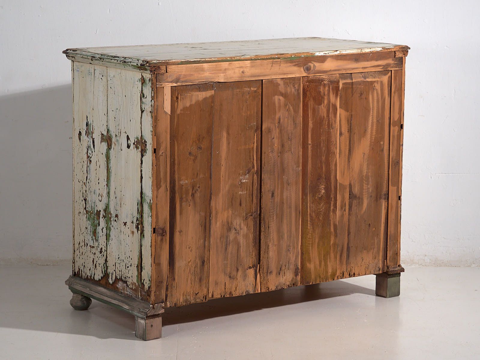 photo for sale Large Antique Chest Of Drawers With White Patina (C.1920) #42