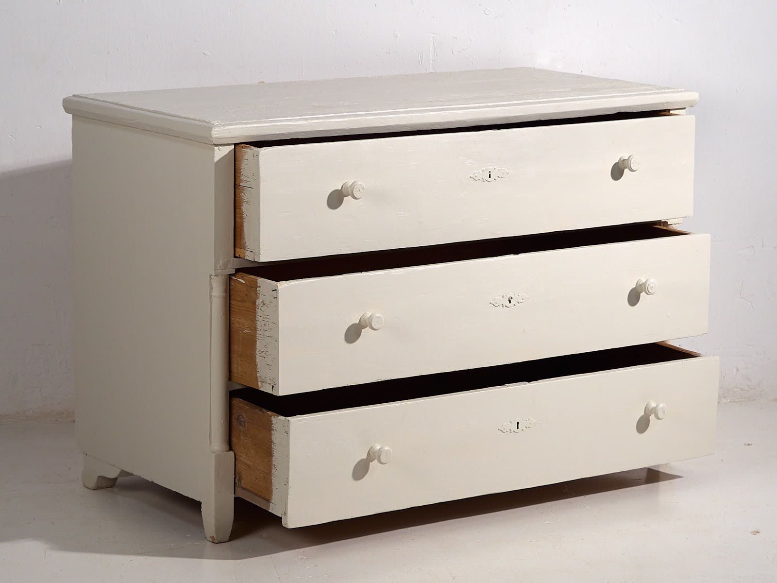 Antique White Chest Of Drawers (C.1920) #53 photo Furniture