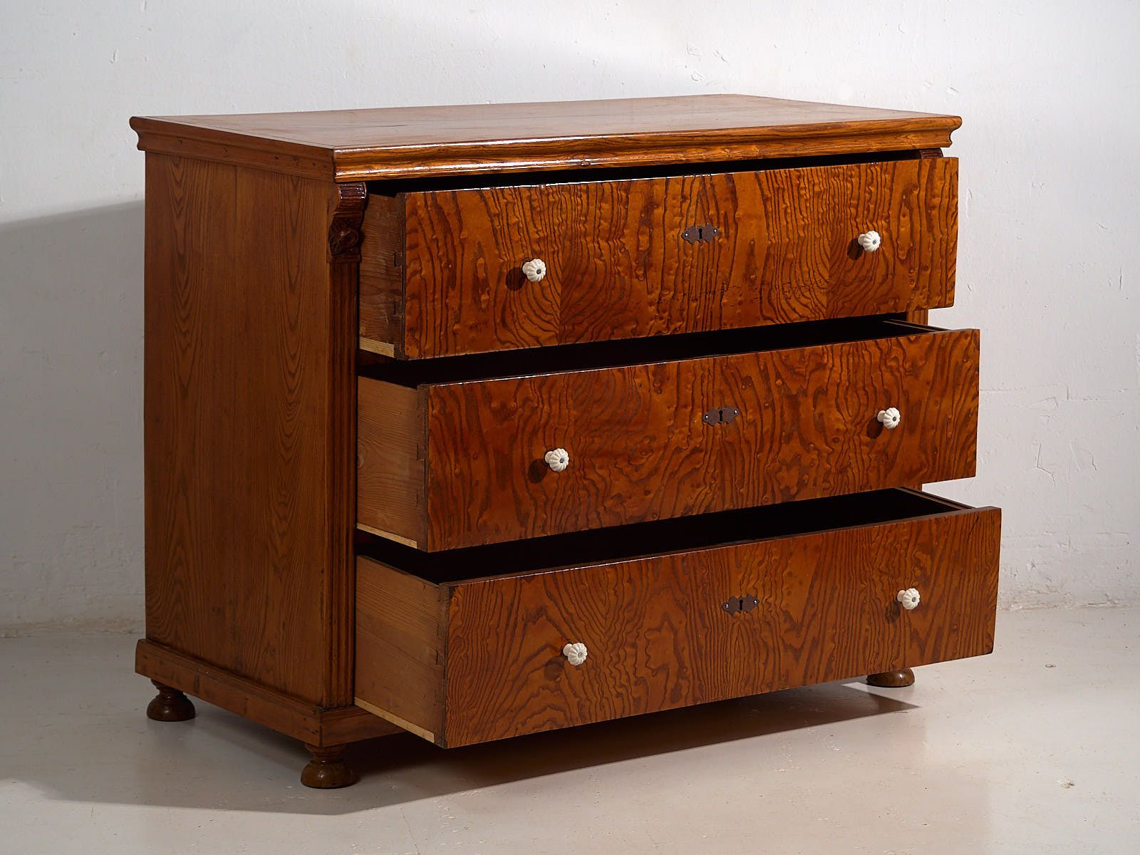 Antique Biedermeier Chest Of Drawers (C.1850) #63 photo Furniture