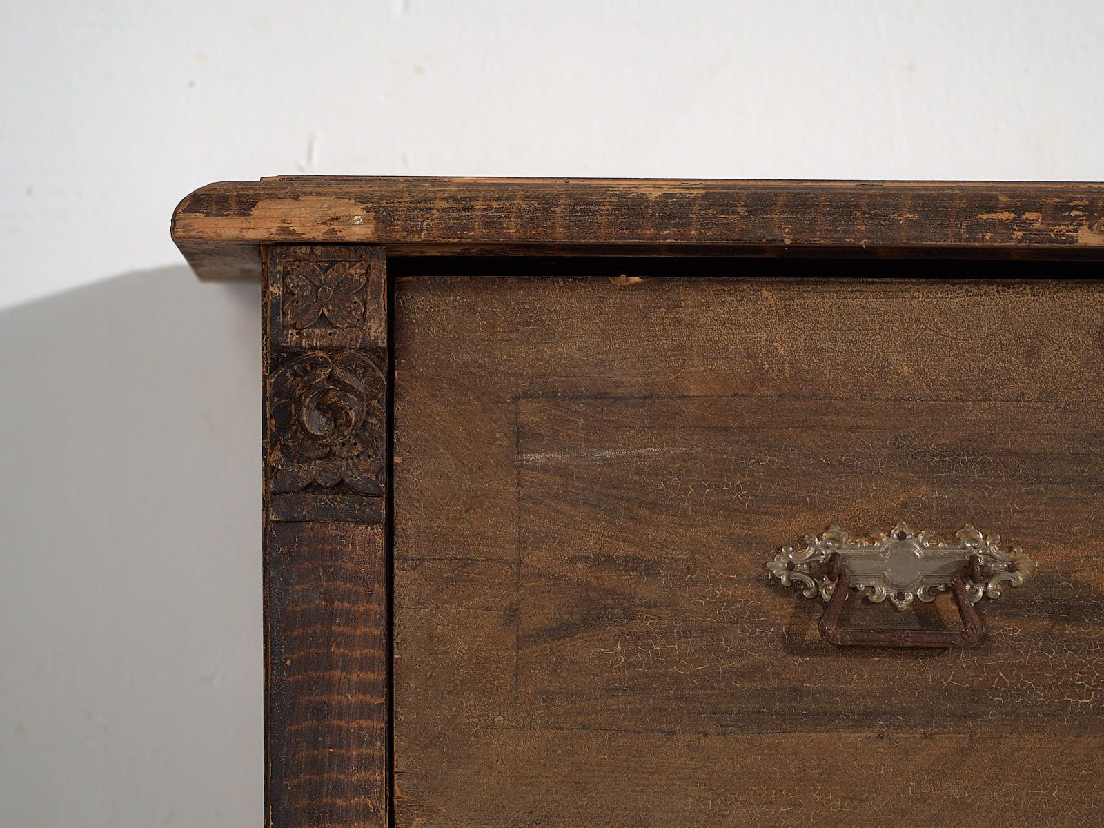 Antique Chest Of Drawers With Dark Patina (C.1920) #43 photo vinterior