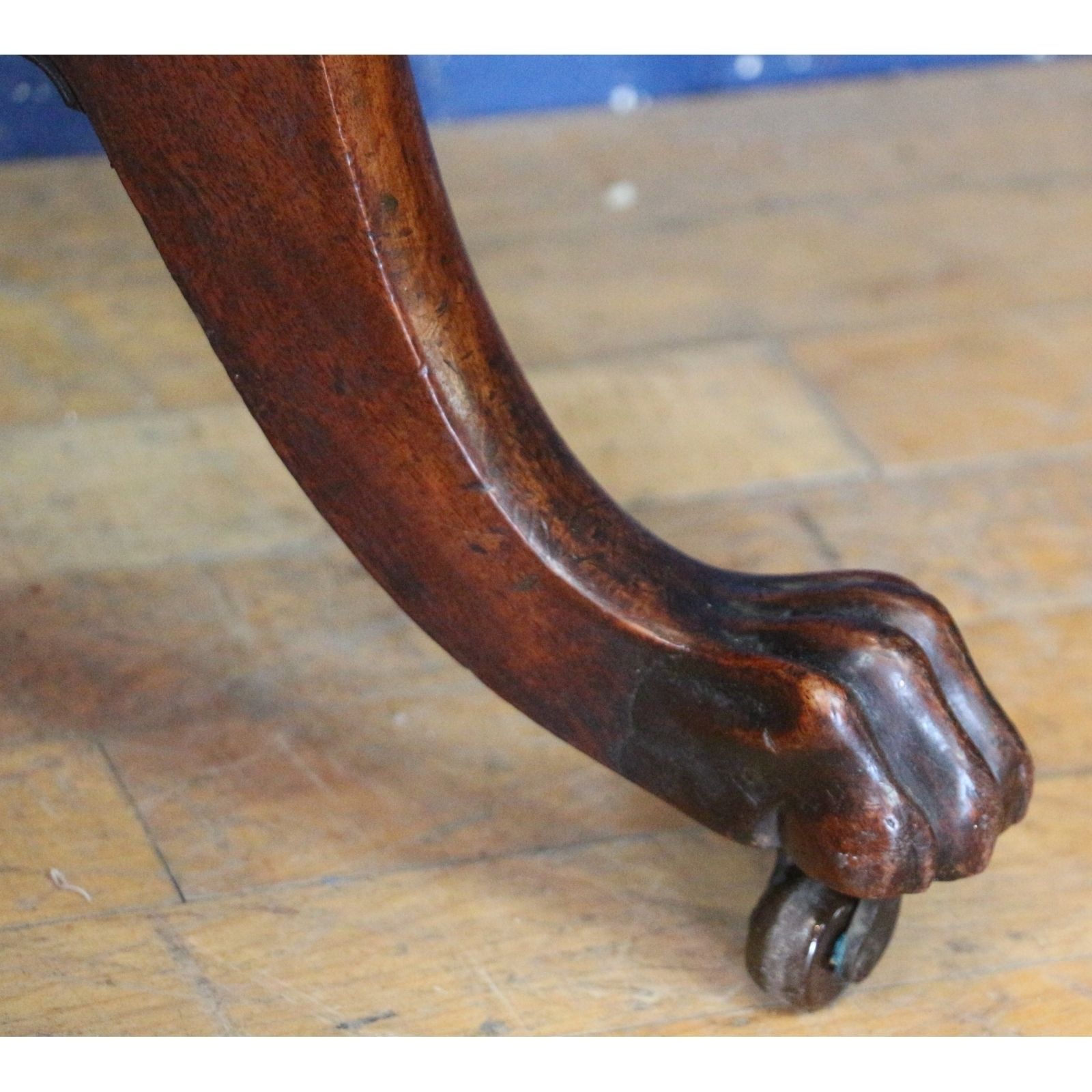 photo for sale A Regency Mahogany Workbox Or Sewingbox Raised On Paw Feet And Lyre Supports