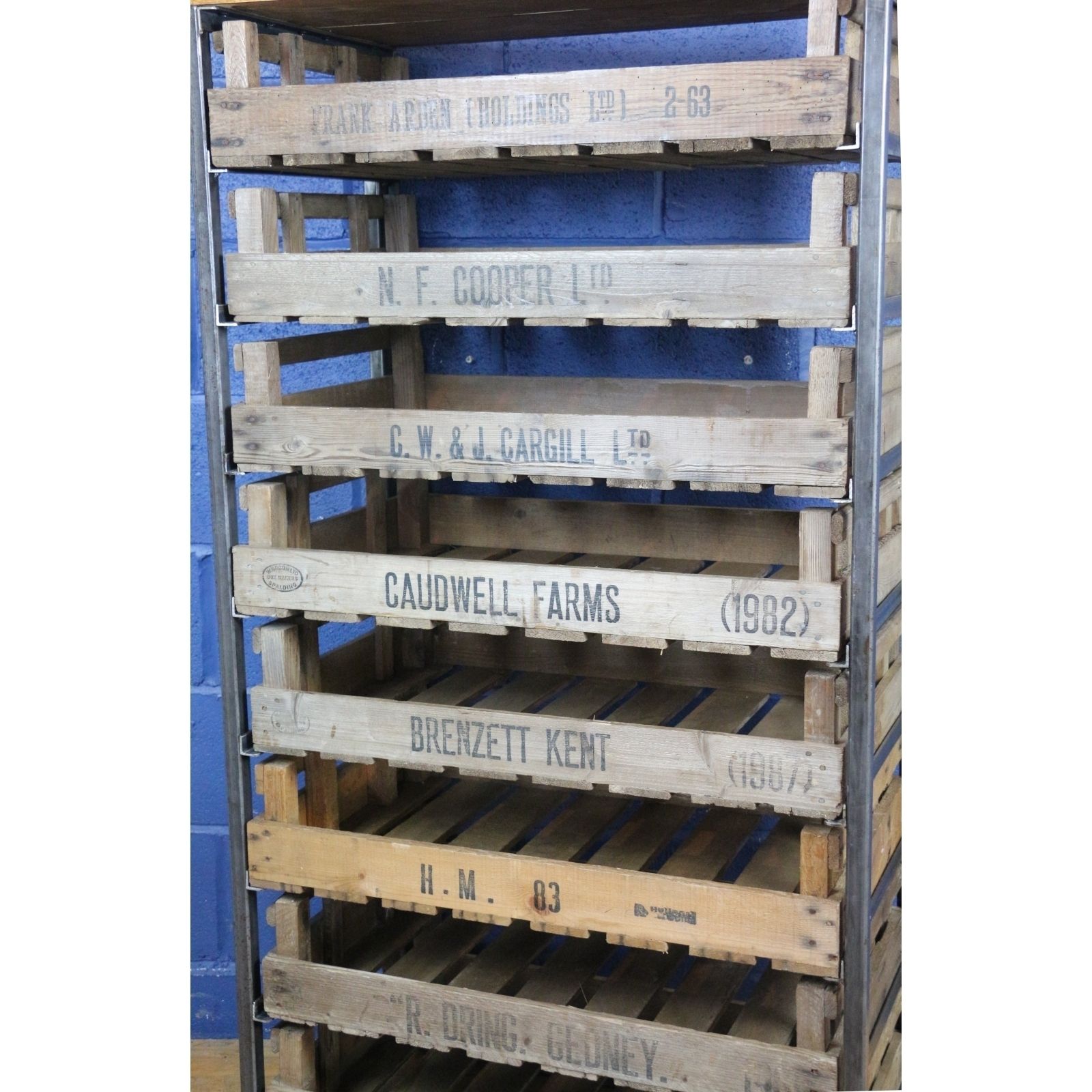 An Industrial Chest Of 8 Drawers, Kitchen, Garden, Cafe Storage,  Set With Potato Chitting Trays photo furniture