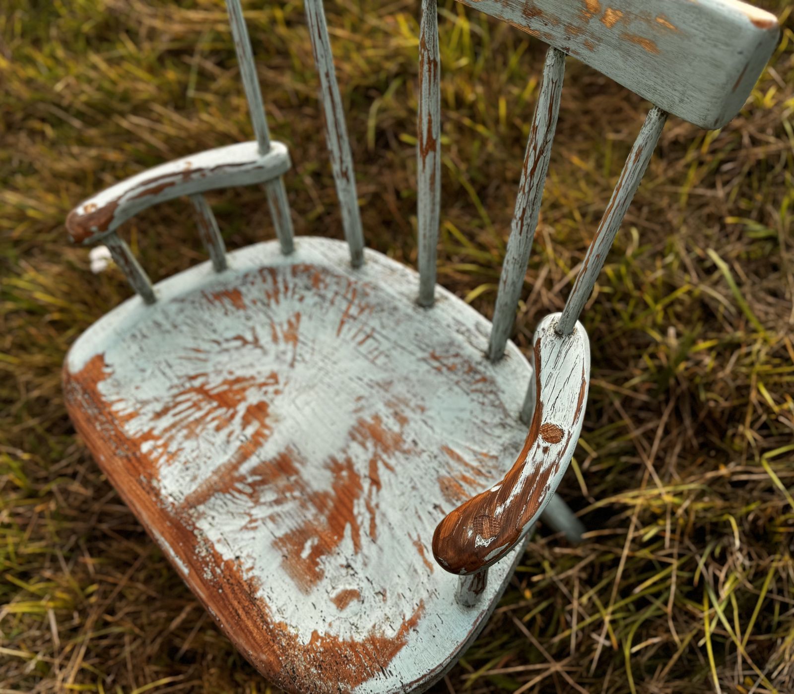 Welsh Style 'Stick Chair' Rustic Paint Finish photo Furniture