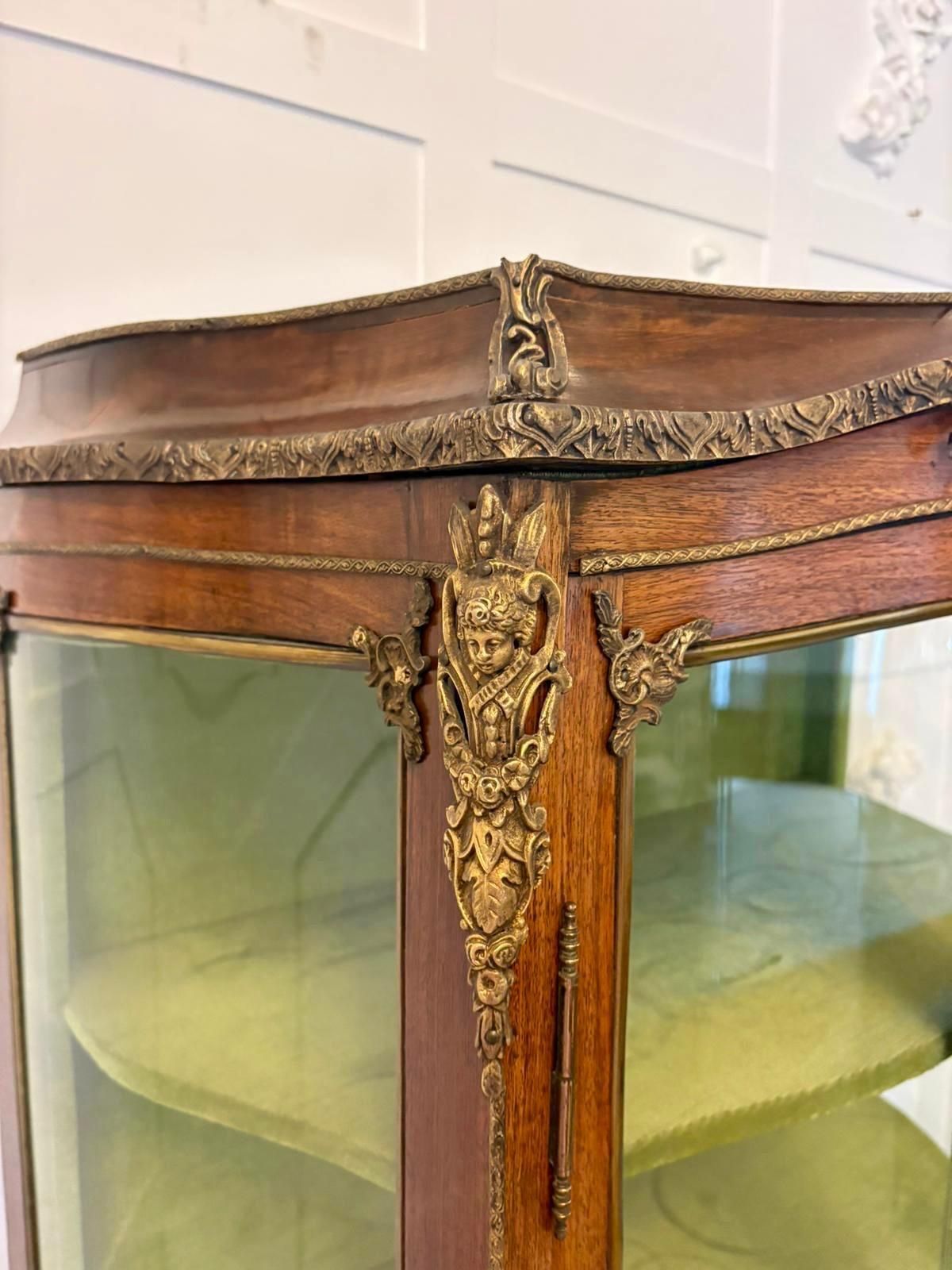Antique 19th Century Quality French Vernis Martin Display Cabinet photo for sale