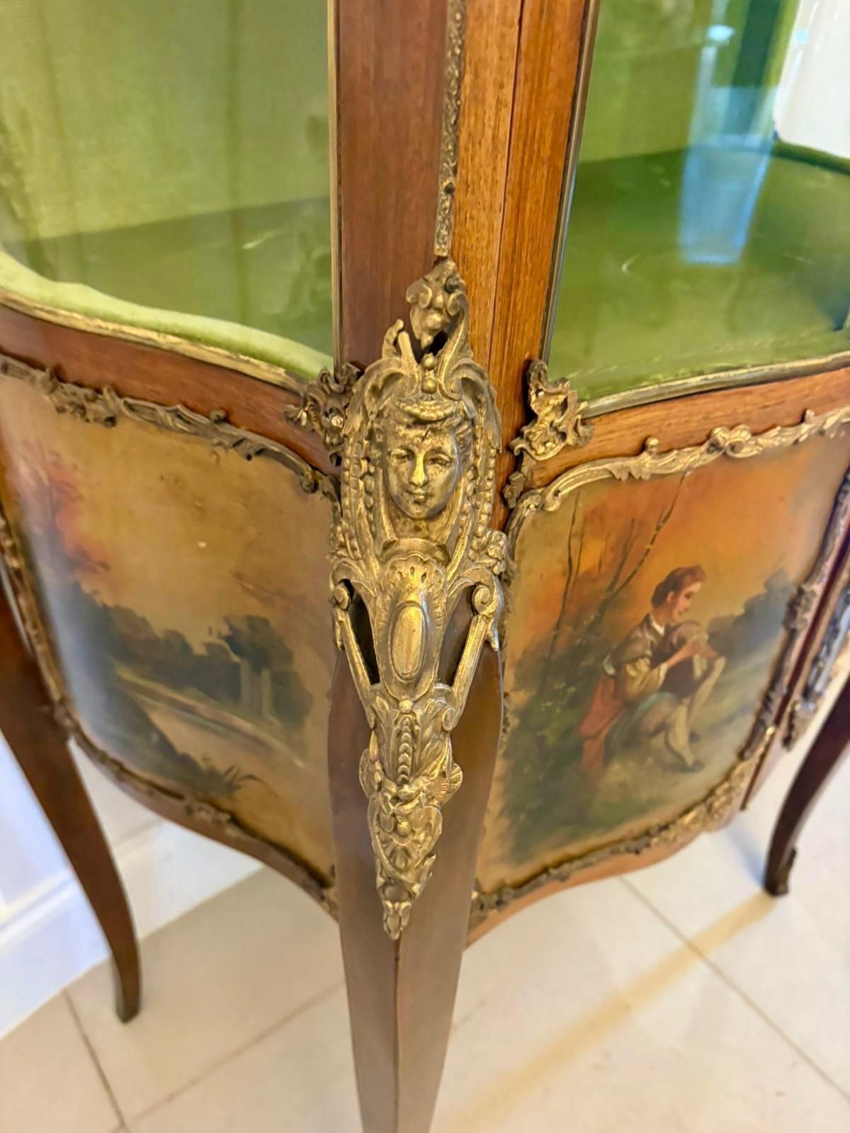 Antique 19th Century Quality French Vernis Martin Display Cabinet photo 4450.0