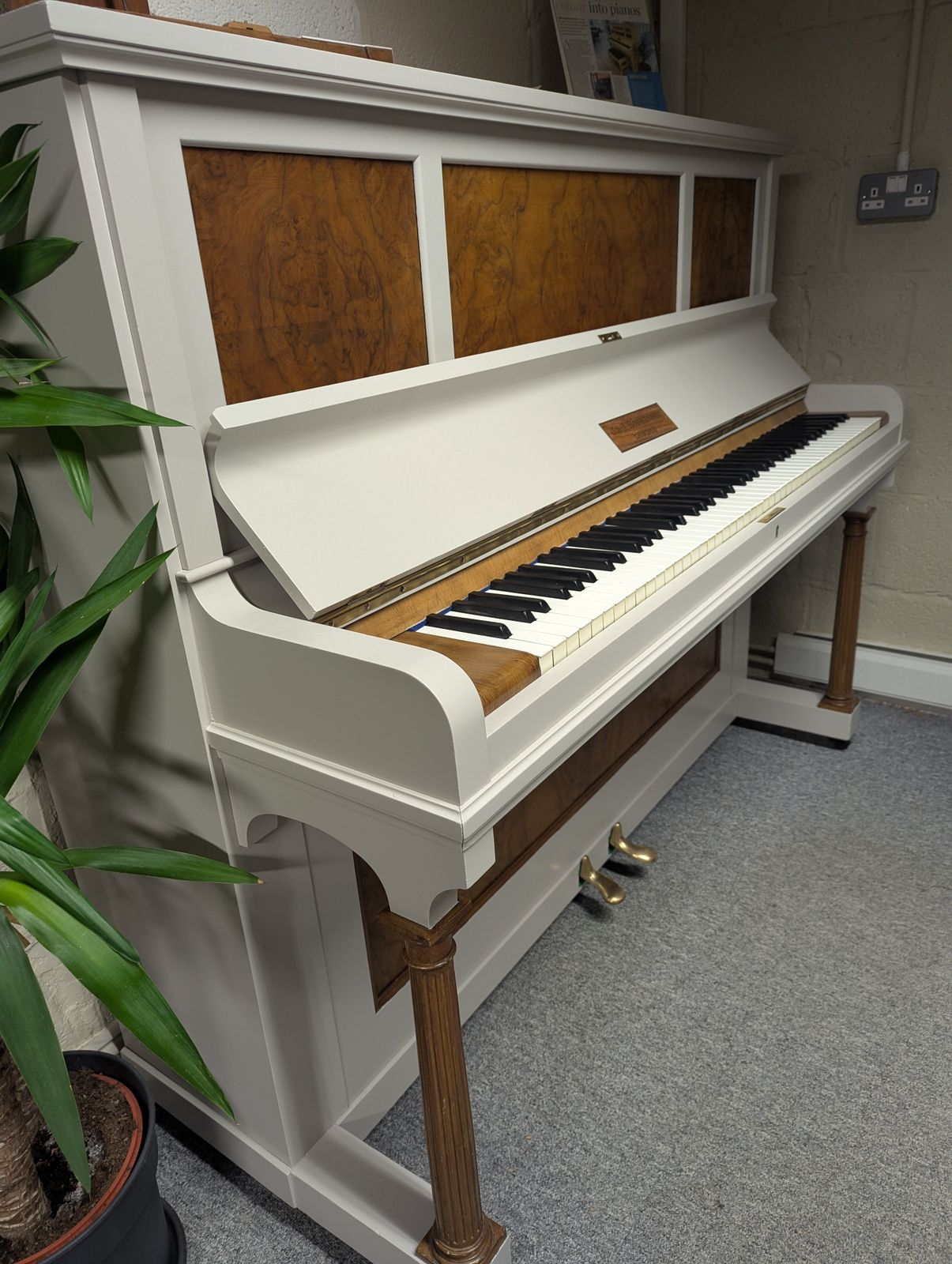 photo furniture Hopkinkson Traditional Upright Piano, Finished In F&B Purbeck Stone
