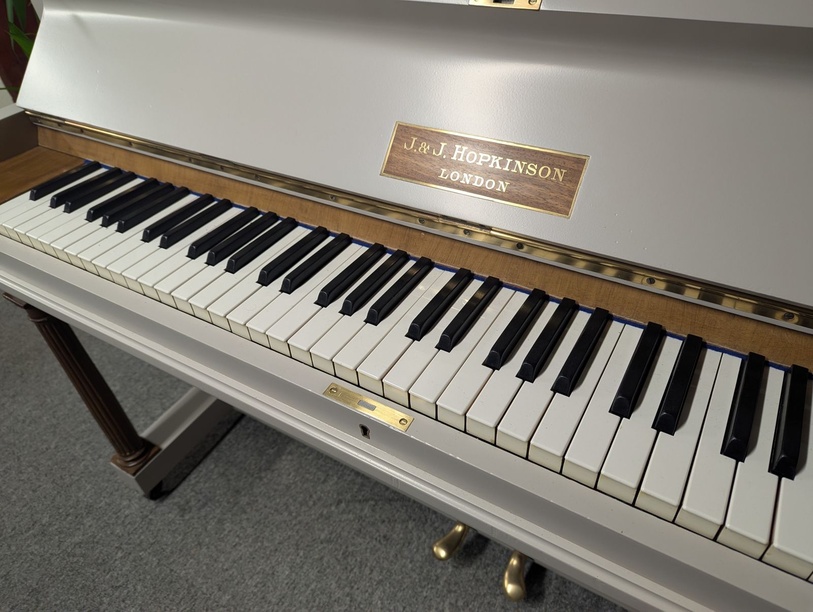 Home Decor Hopkinkson Traditional Upright Piano, Finished In F&B Purbeck Stone photo