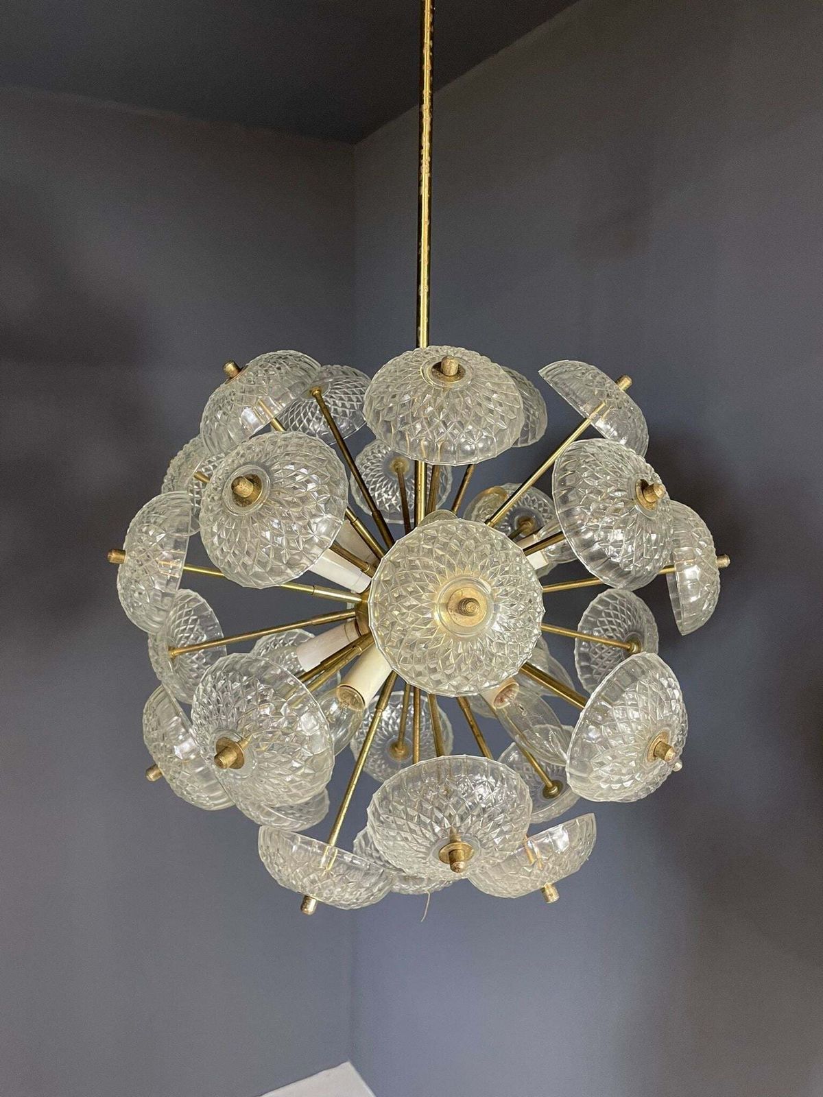 Dandelion Chandelier, Kamenický šenov, 1970s, Price Per Piece photo 1084.0