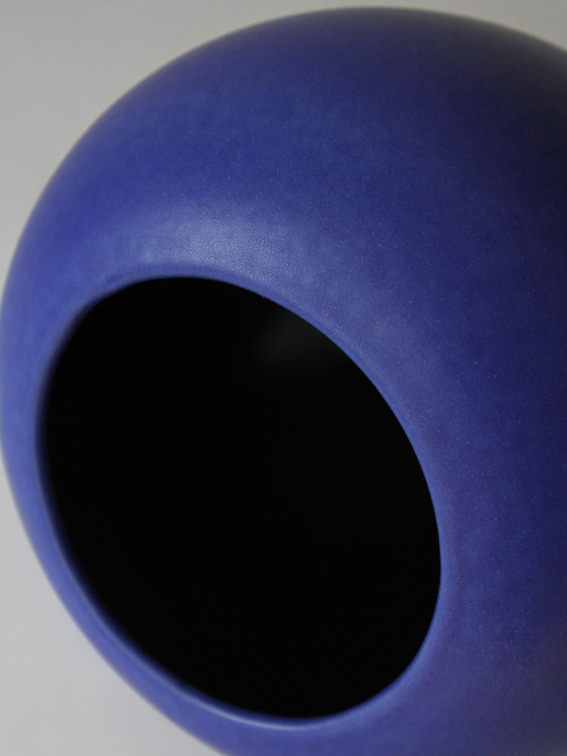 German 60s Cobalt Blue Ceramic Vase photo furniture
