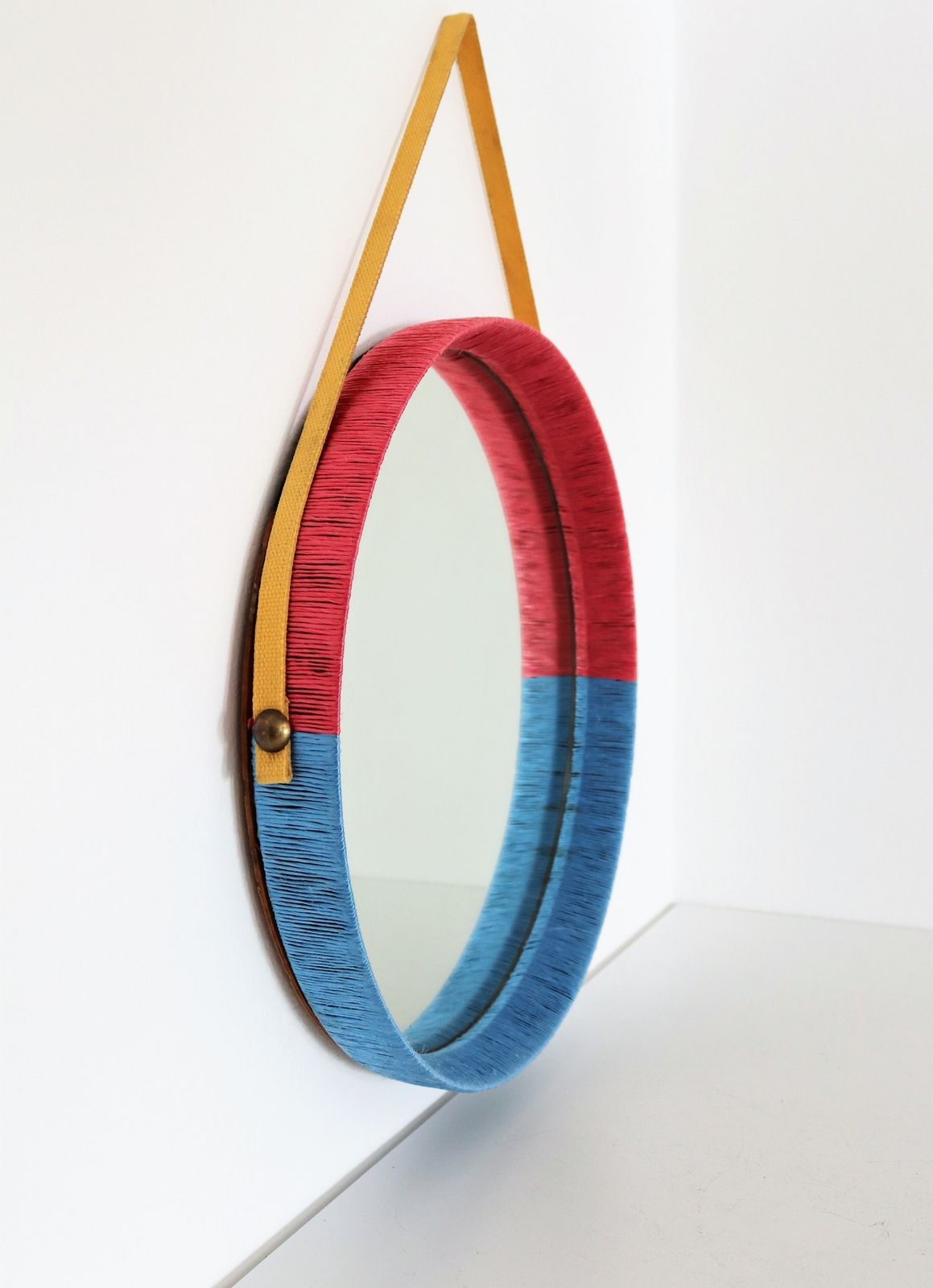 Italian Midcentury Artist Designer Wall Mirror, 1960s photo buy