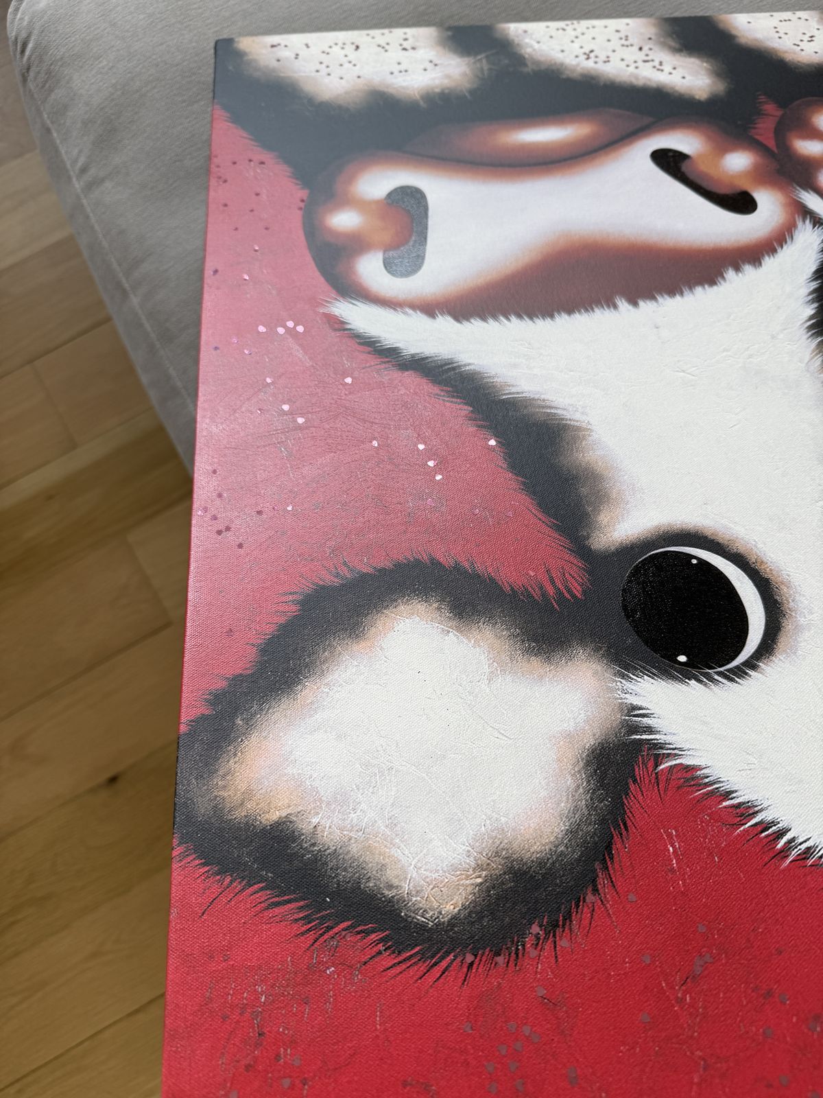 Art  Caroline Shotton  Boxed Canvas  Cow Painting photo 200.0