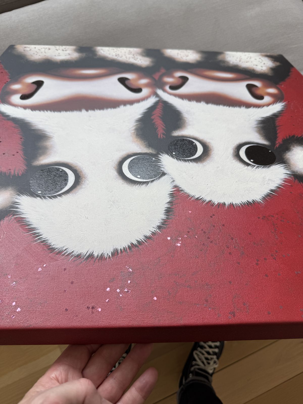 Art  Caroline Shotton  Boxed Canvas  Cow Painting photo buy