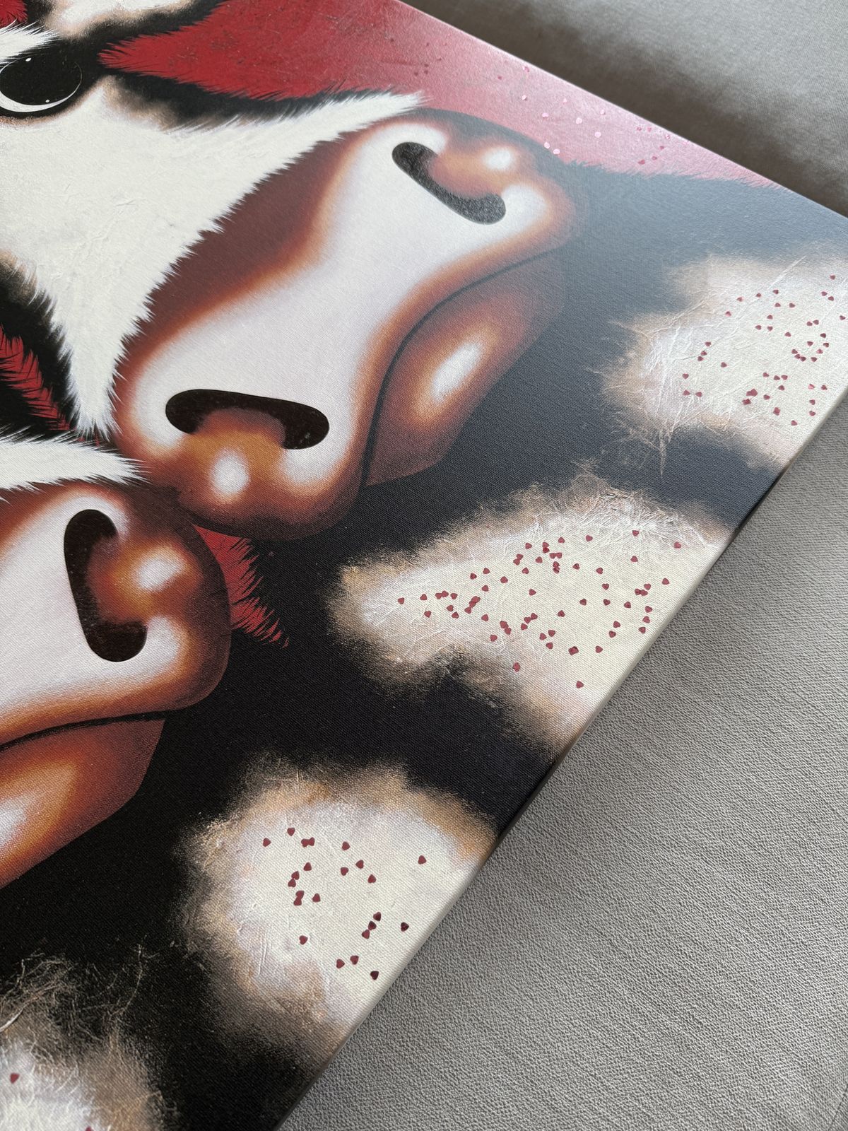 Art  Caroline Shotton  Boxed Canvas  Cow Painting photo furniture