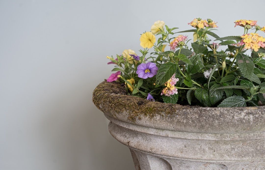 A Pair Cast Stone Antique Garden Urns photo buy