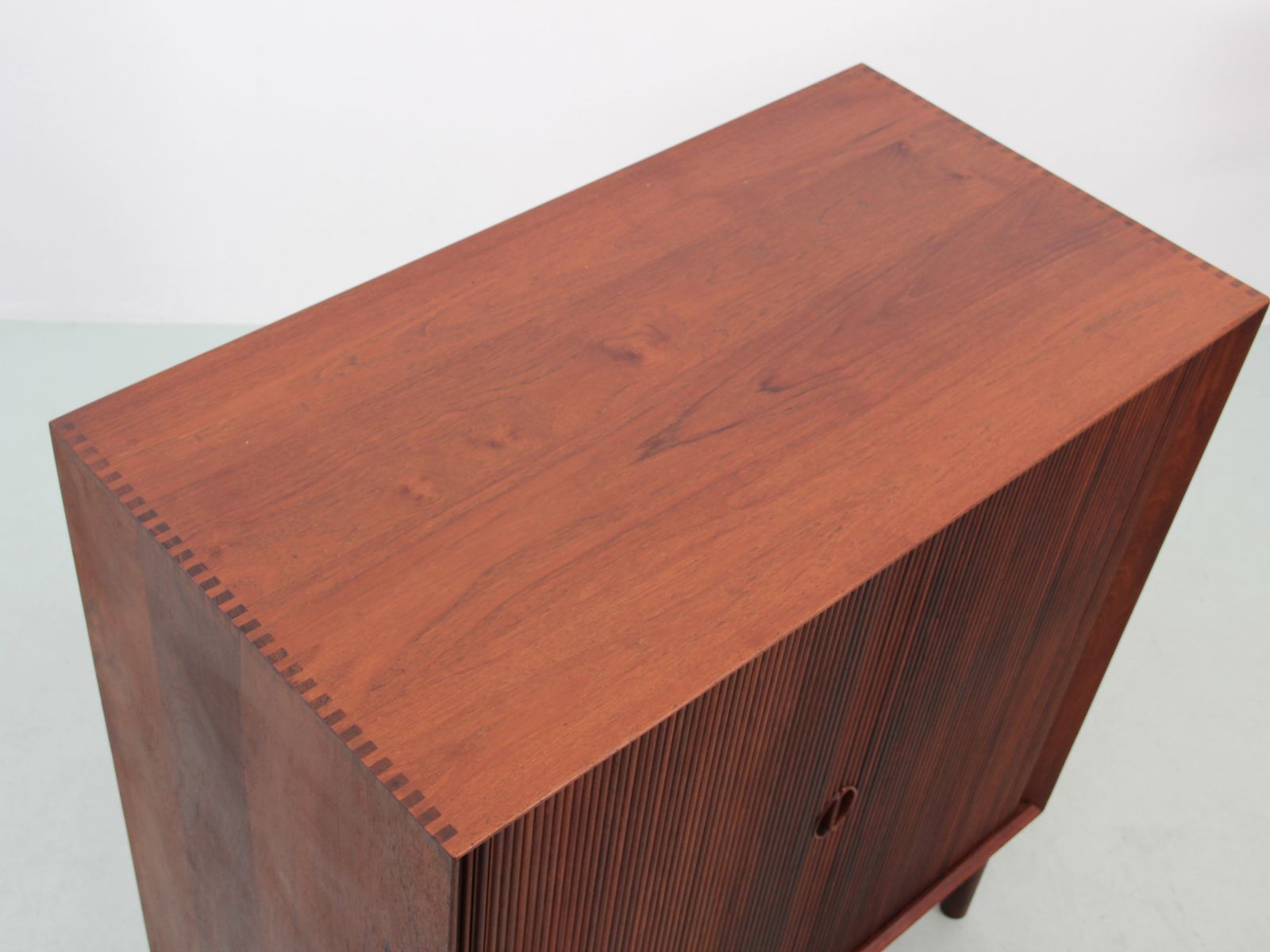 Mid Century Modern Scandinavian Cabinet In Solid Teak By Peter Hvidt Et Orla Mølgaard Nielsen photo vintage