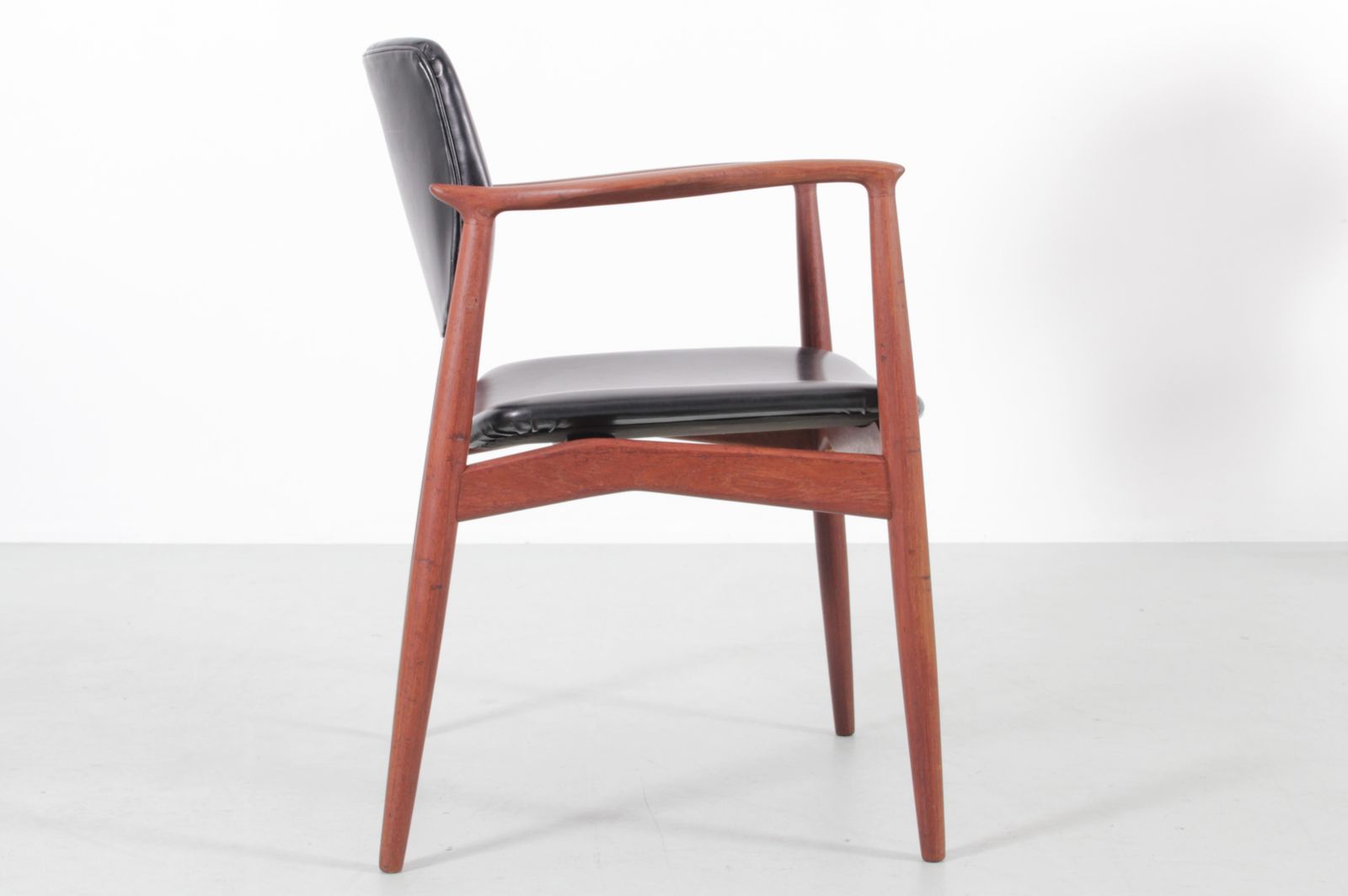 photo for sale Mid Century Modern Danish Pair Of Armchair In Teak Model Captain 66 By Erik Buck