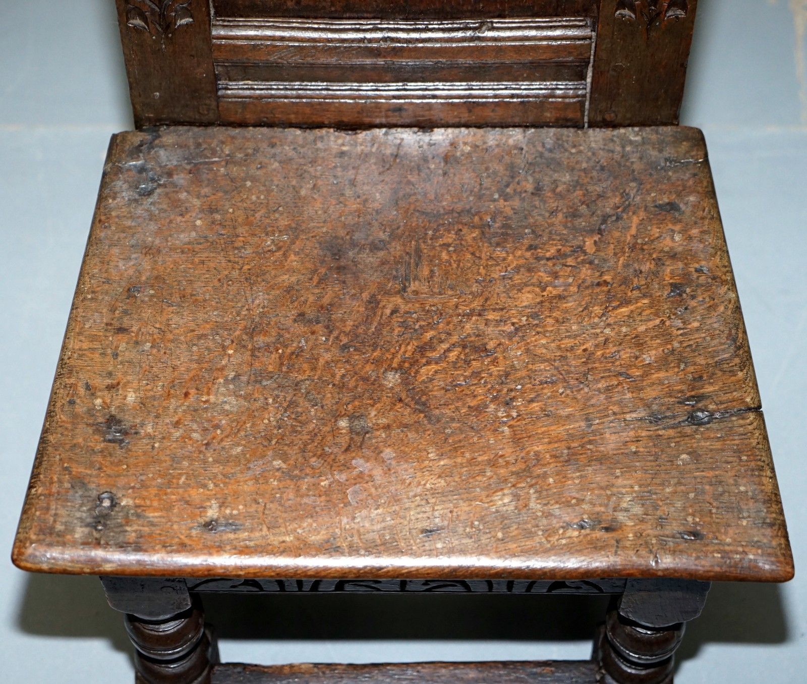 Rare Circa 1760 Fruit Wood Chair Nicely Carved Quite Small 18th Century Example photo Furniture
