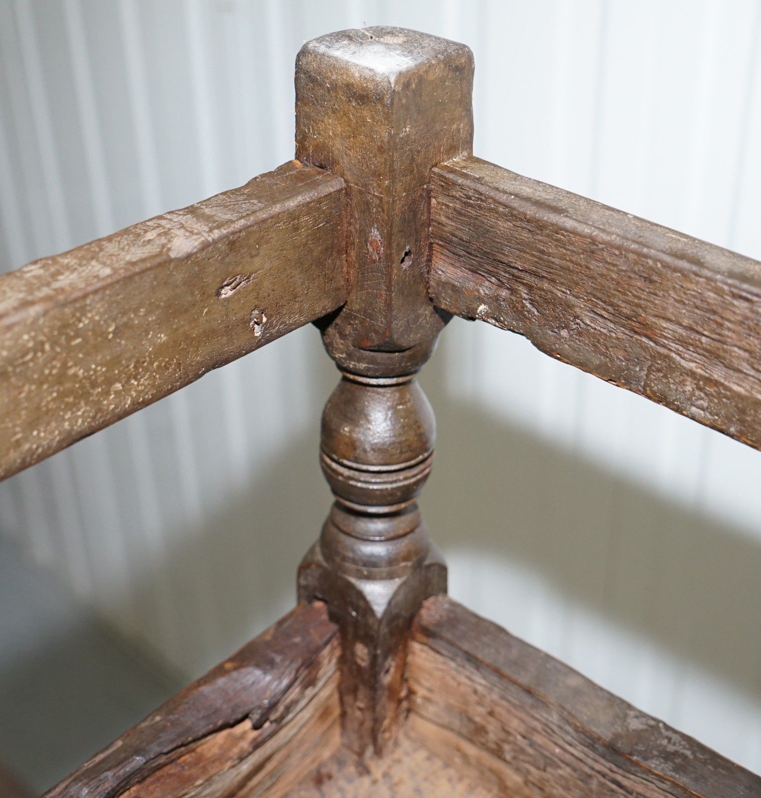 photo for sale Rare Circa 1760 Fruit Wood Chair Nicely Carved Quite Small 18th Century Example