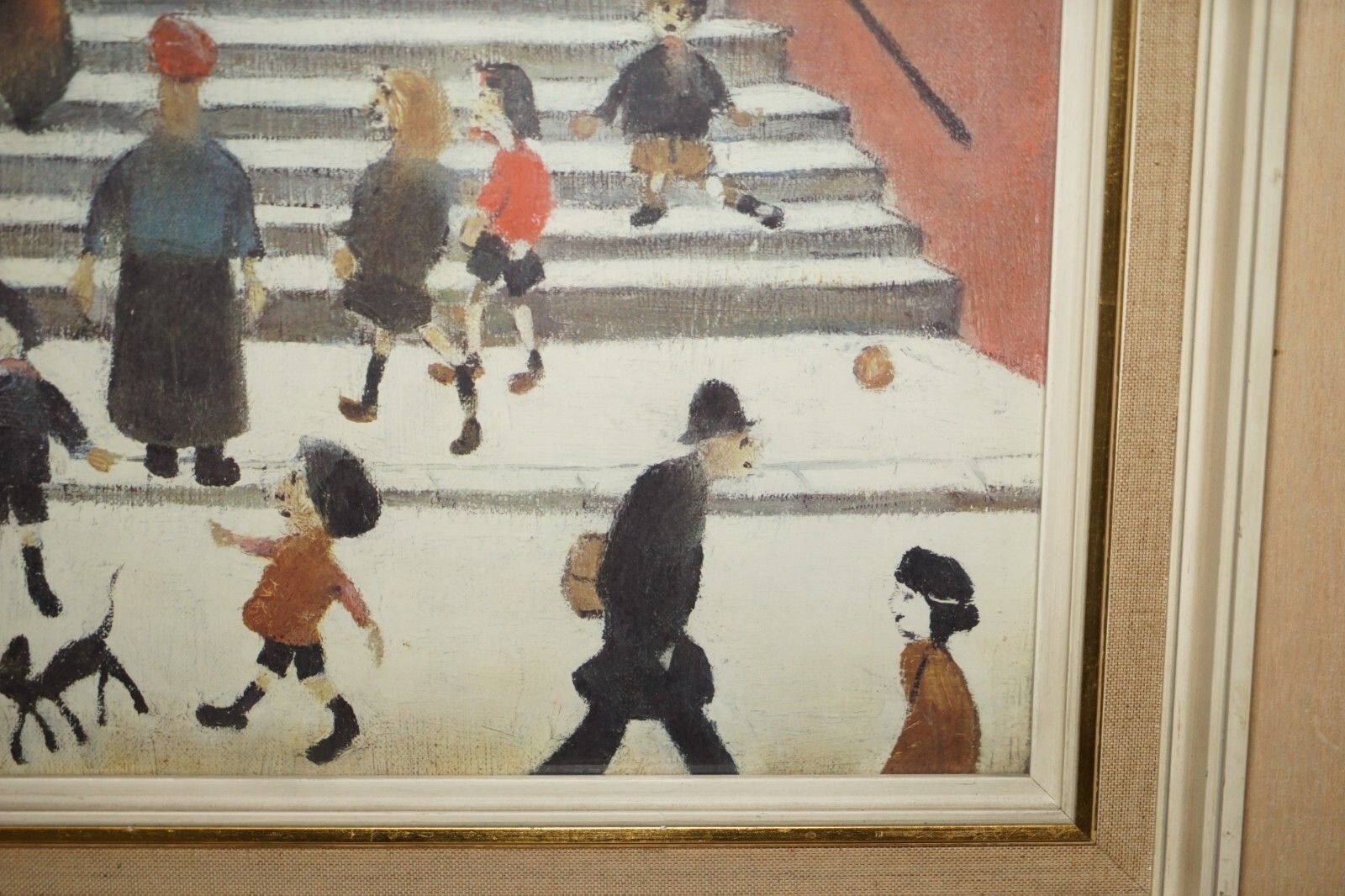 photo vinterior L S Lowry 053 The Old Church Print With Ganymed Label T & R Annan & Sons Ltd