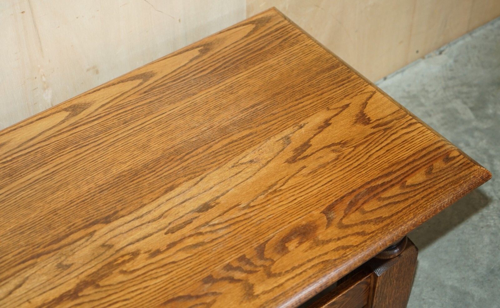 Vintage English Oak Coffee Table Made In The Style Of Edwardian Refectory Tables photo vintage