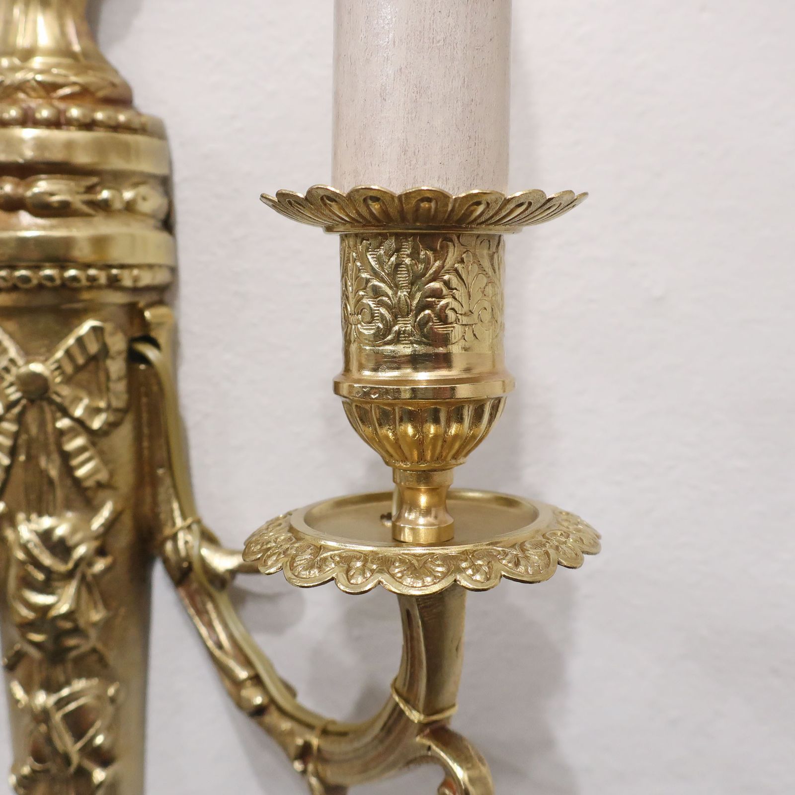 Pair Of French Gilt Bronze Twin Arm Wall Lights By Charles Casier photo Lighting