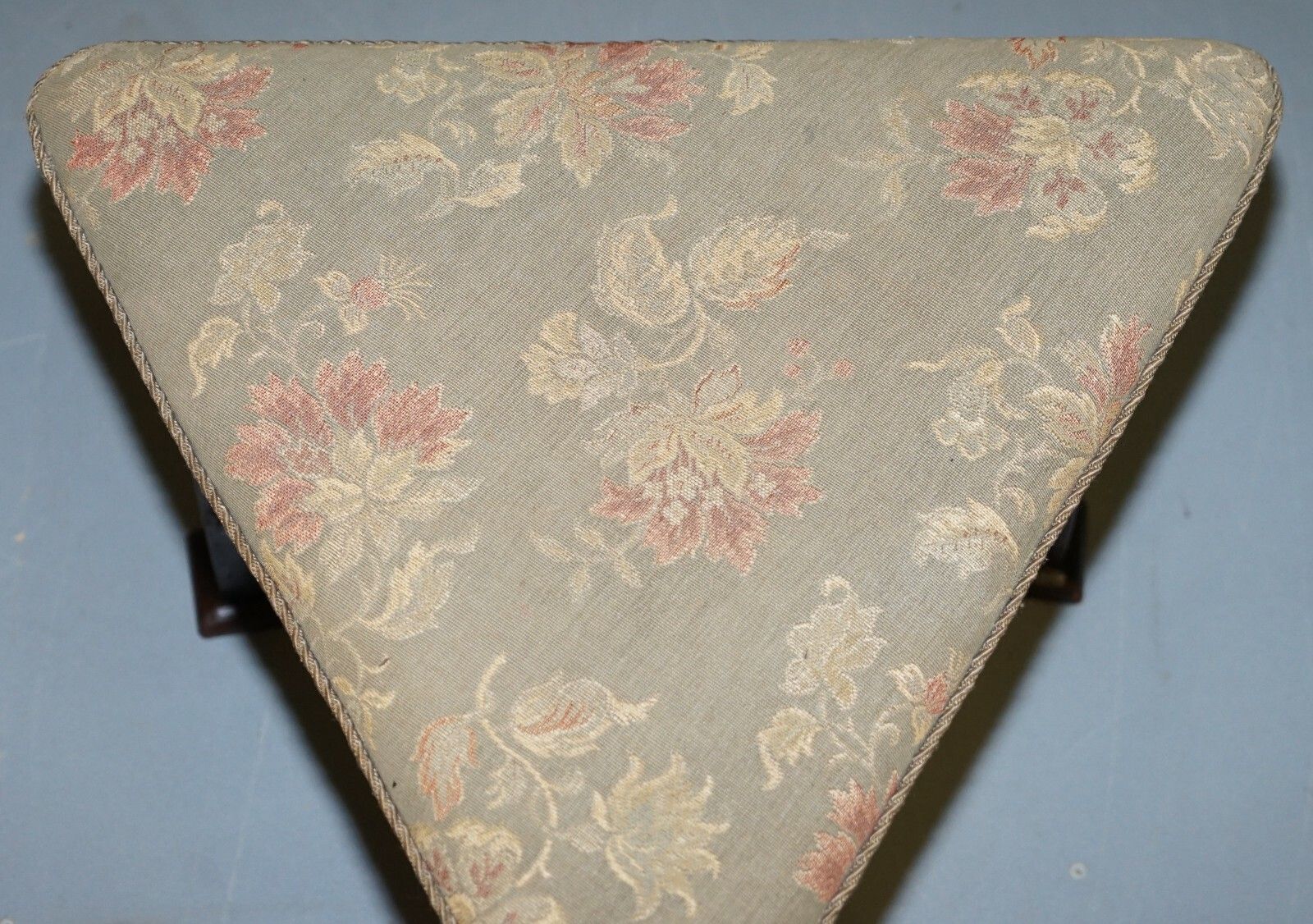 Rare Circa 1860 Victorian Triangle Hunting Stool From Buckeburg Castle Germany photo vinterior