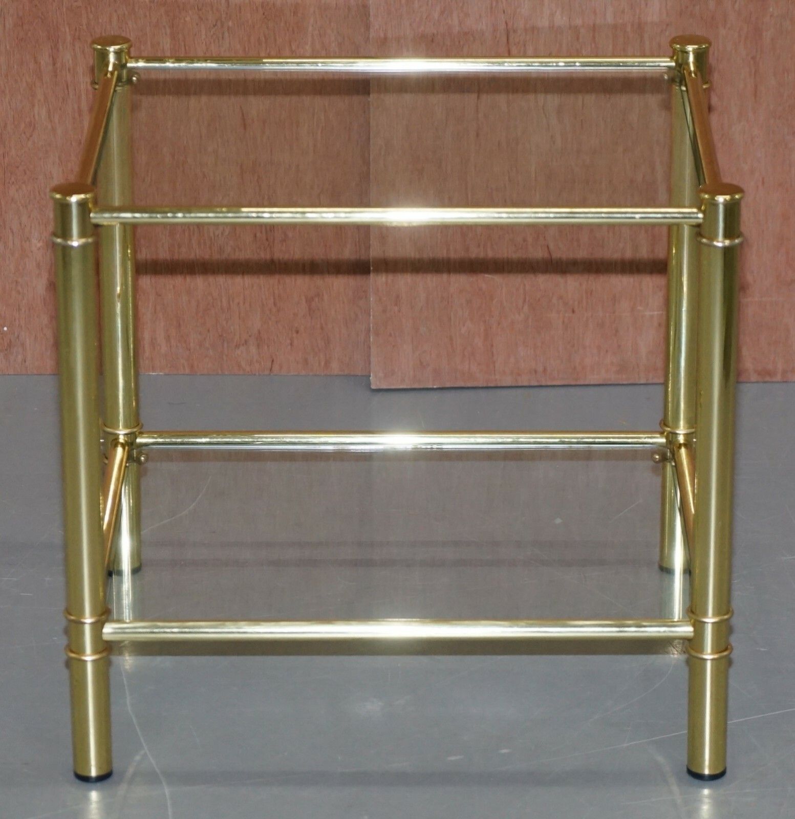 Suite Of Three Vintage Gold Gilt Tables, Pair Of Side Table & One Larger Coffee photo for sale