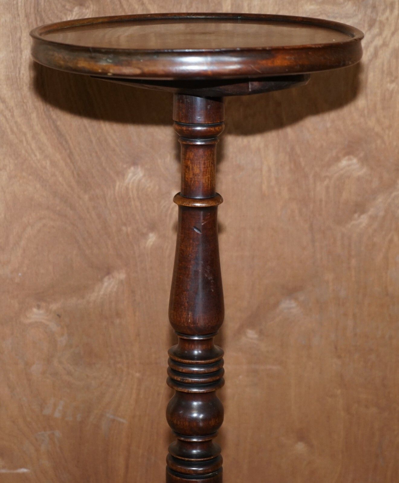 Antique Victorian Mahogany Hand Carved Jardiniere Table Or Plant Stand Pedestal photo Home Decor