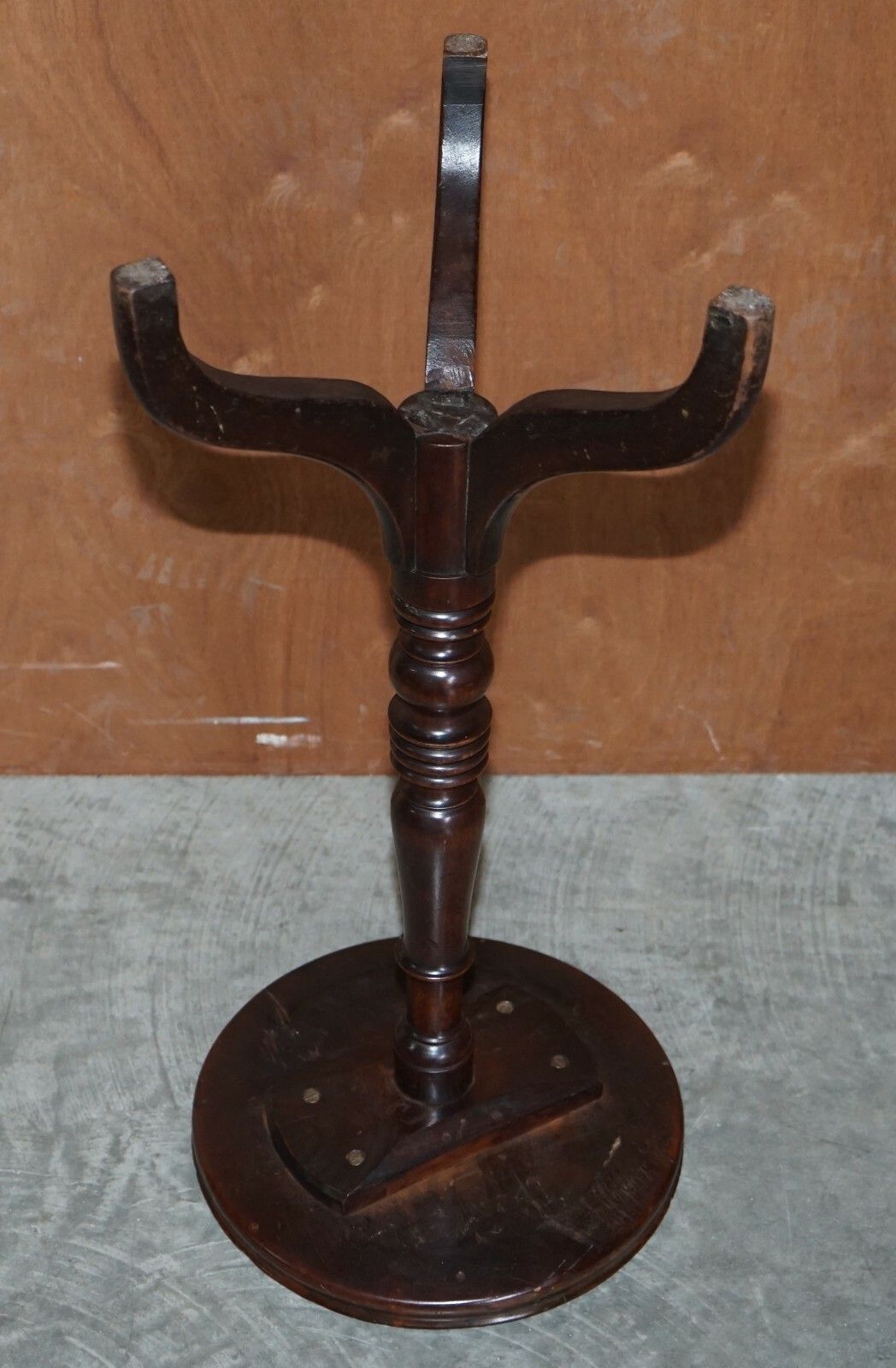 Home Decor Antique Victorian Mahogany Hand Carved Jardiniere Table Or Plant Stand Pedestal photo