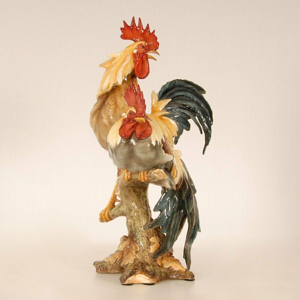 photo furniture Mid Century Italian Ceramic Rooster Figurine In The Style Of Cacciapuoti, 1950s