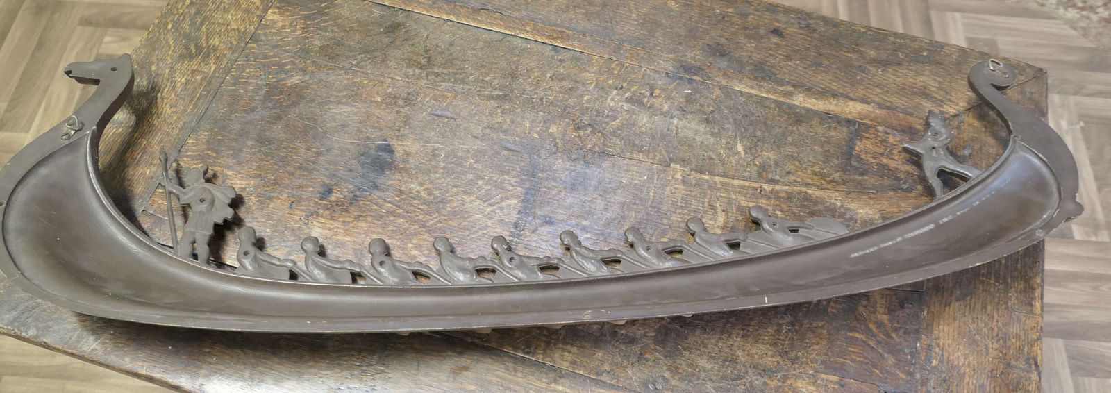 Mid Century Vintage Syroco Viking Ship Wall Art photo vinterior