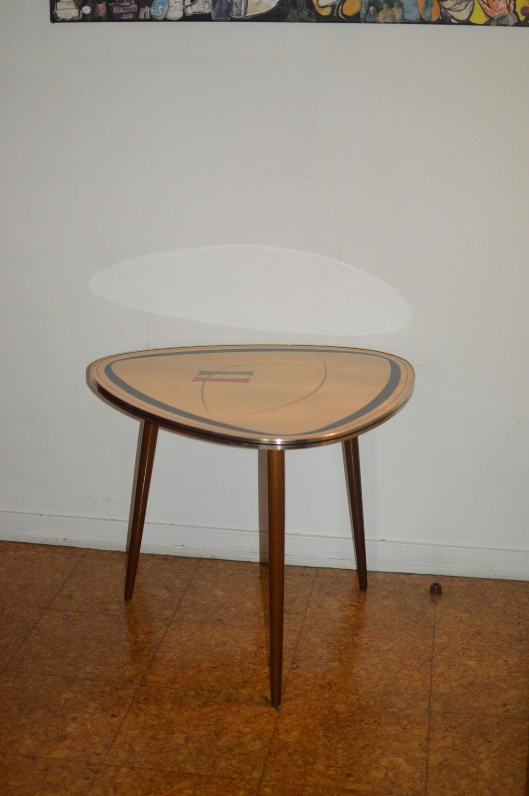 Vintage 50s Mid Century Nordic Modernist Rockabilly Desk Tripod Desk photo vintage