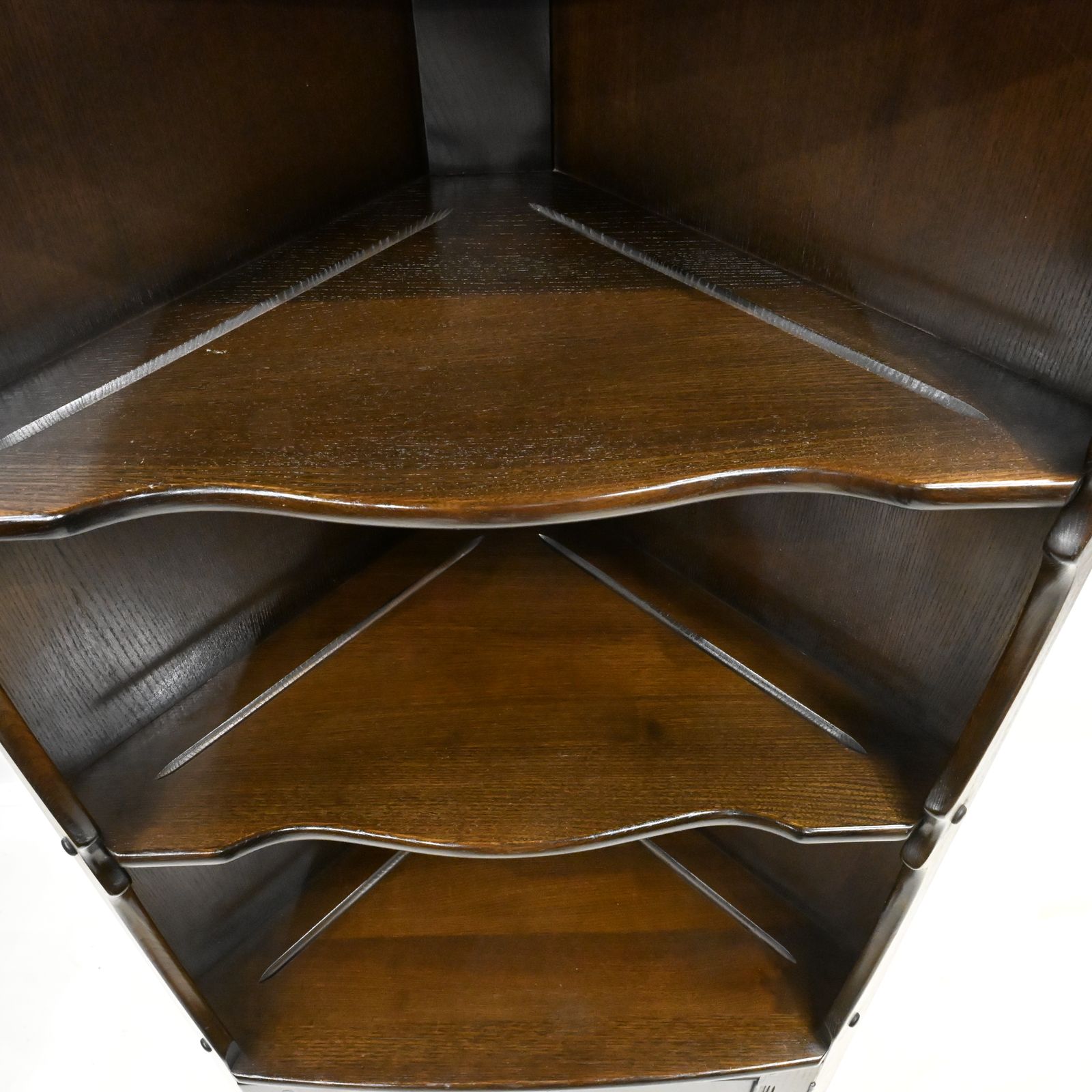 Genuine Ercol Corner Cabinet With Shelves Late 70s Free Uk Delivery photo buy