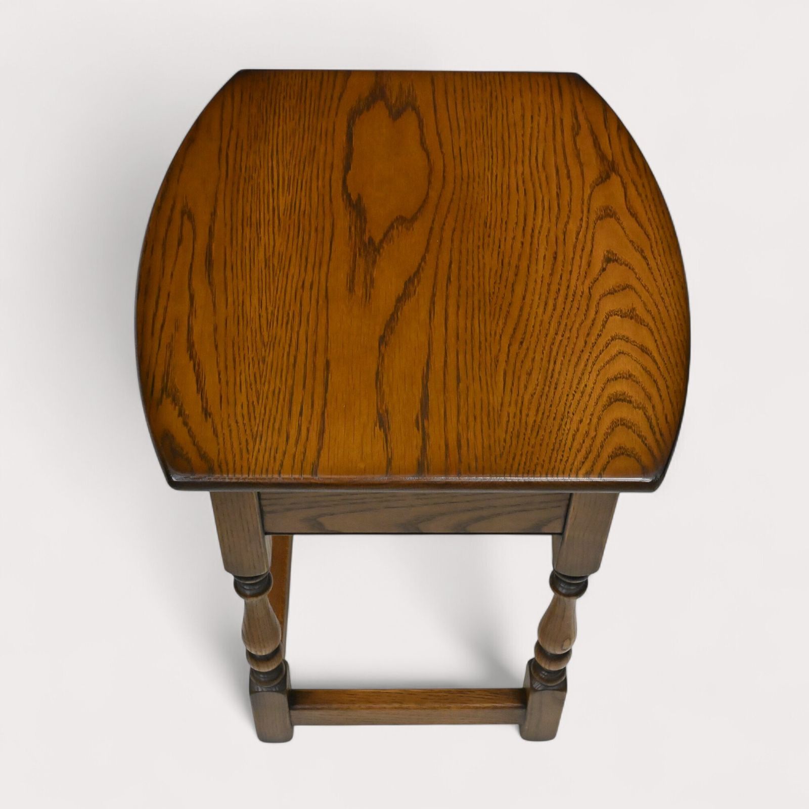 Old Charm Oval Nest Of Tables In Light Oak Model 1990 Vgc Free Uk Delivery* photo 247.0
