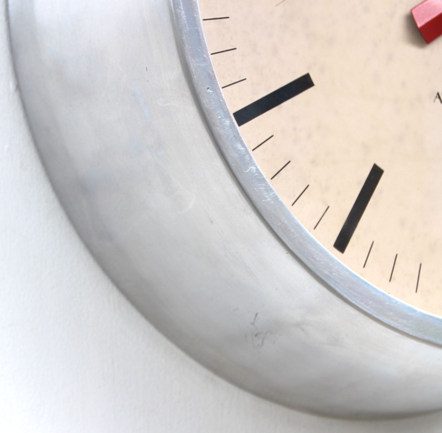1970s French Commercial Industrial Calendar Wall Clock. Fully Guaranteed photo for sale