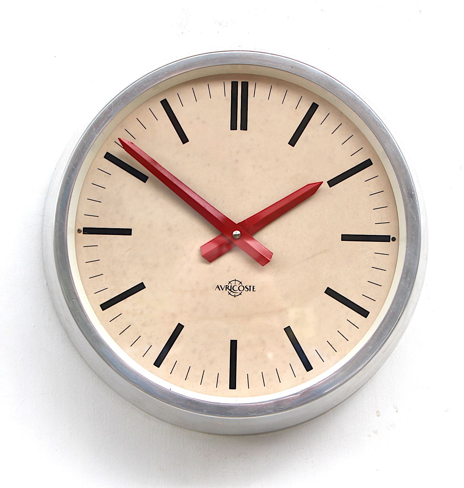 1970s French Commercial Industrial Calendar Wall Clock. Fully Guaranteed photo buy