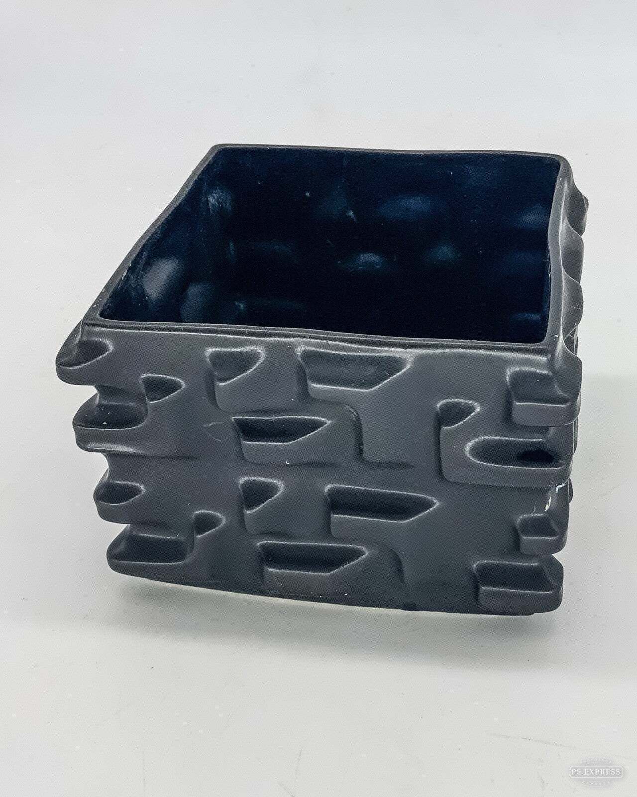 Bareuther Waldsassen Op Art Black Porcelain Bavaria Germany Mcm 12 X 9cm photo furniture