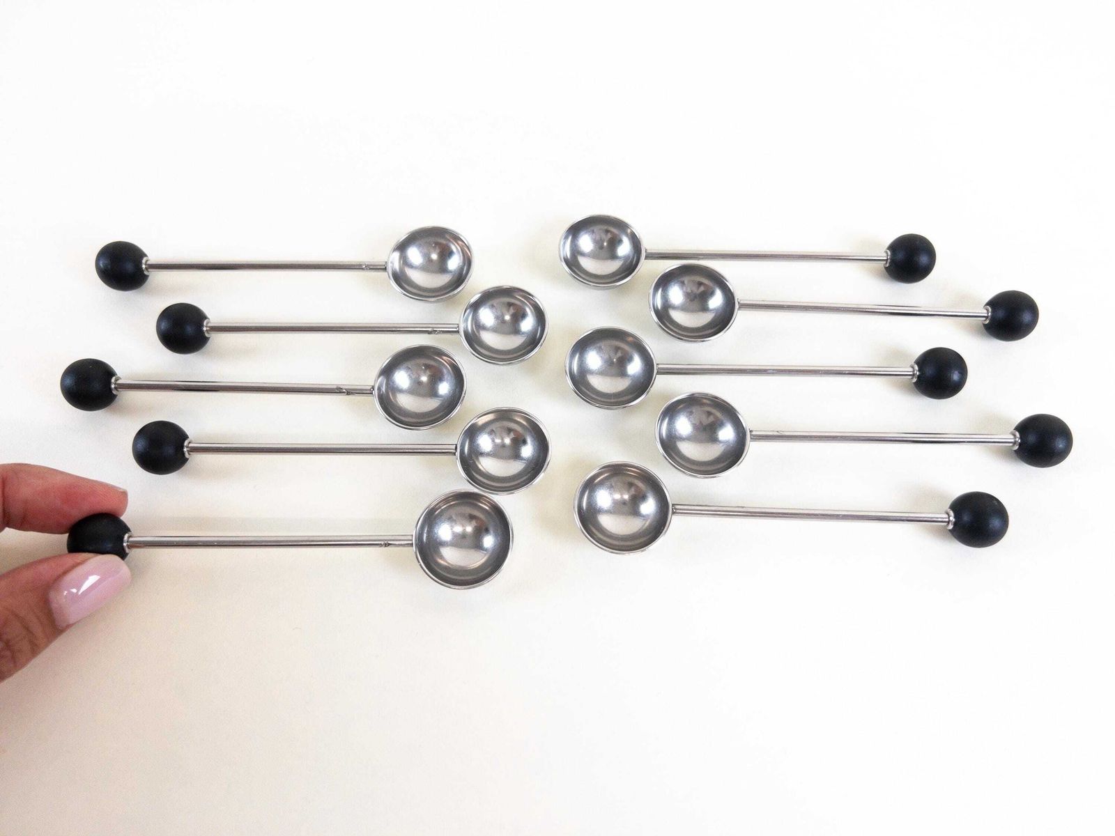 photo furniture Alessi Sugar And Creamer Set With 11 Coffee Spoons Designed By Michael Graves   Postmodern Design