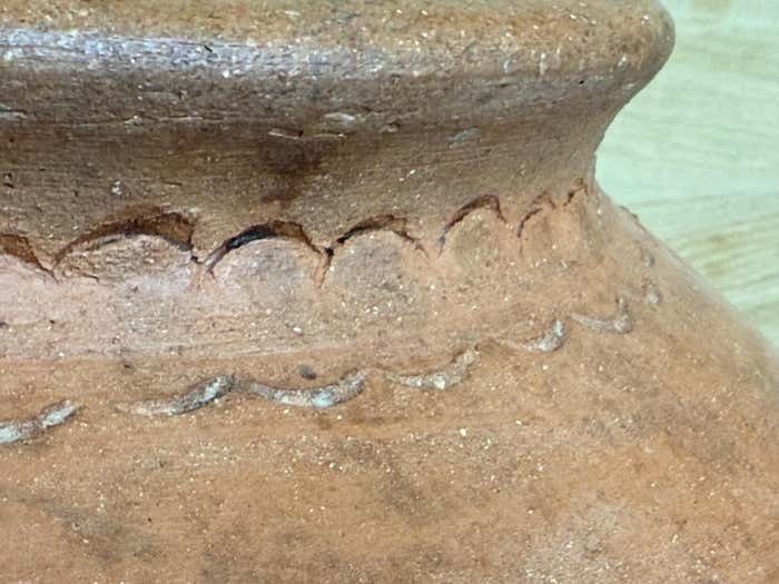 photo for sale Rare pot à fleurs en terre cuite sculpté à la main, France, XVIIIe siècle