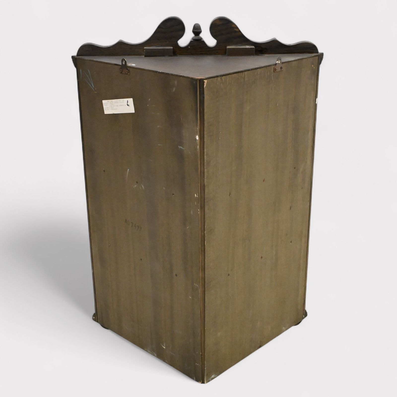 photo furniture Old Charm Hanging Corner Display Cabinet Leaded Glass Model 1914 Free Delivery