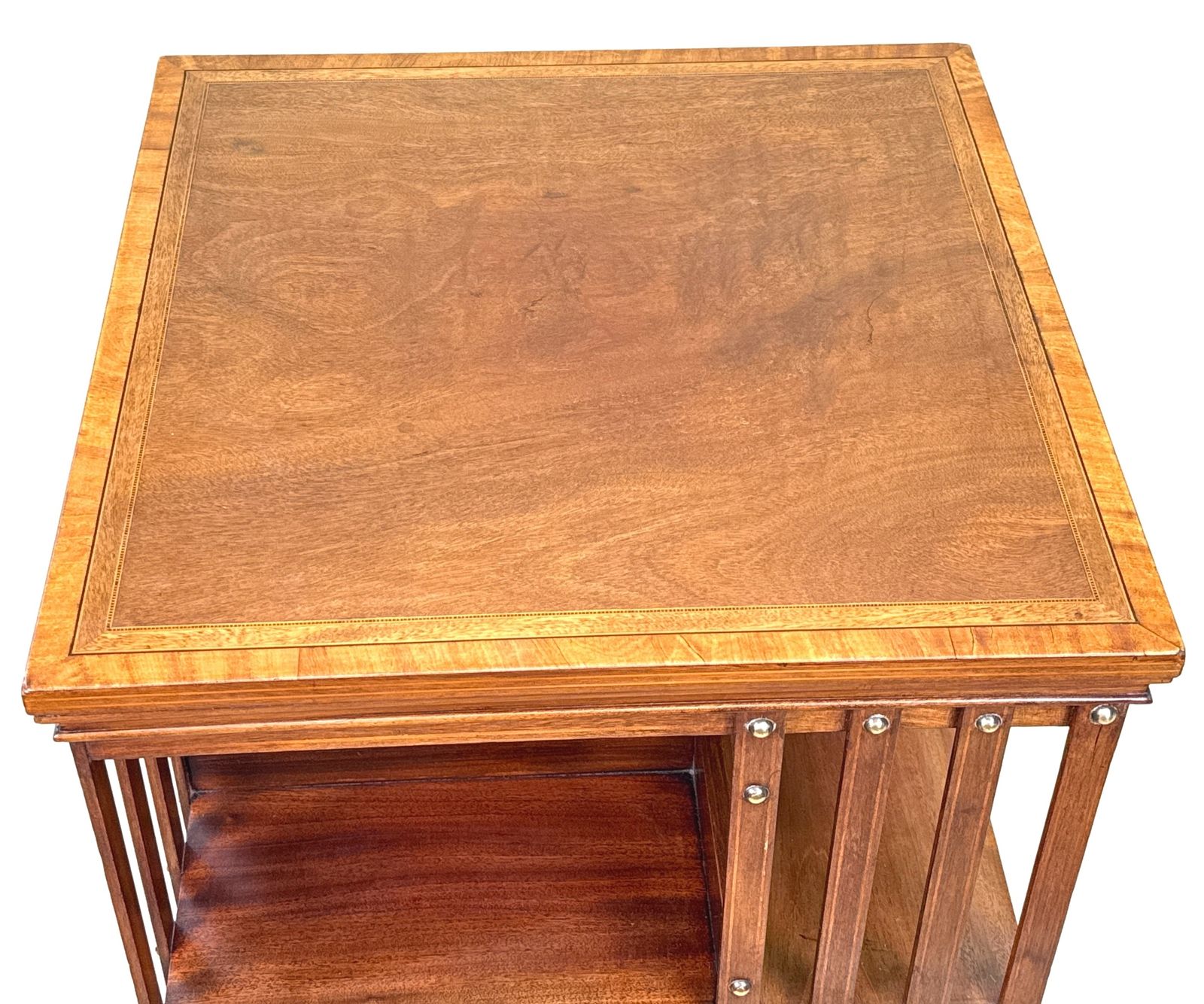 Late 19th Century Mahogany Revolving Bookcase (England, Circa 1890) photo furniture