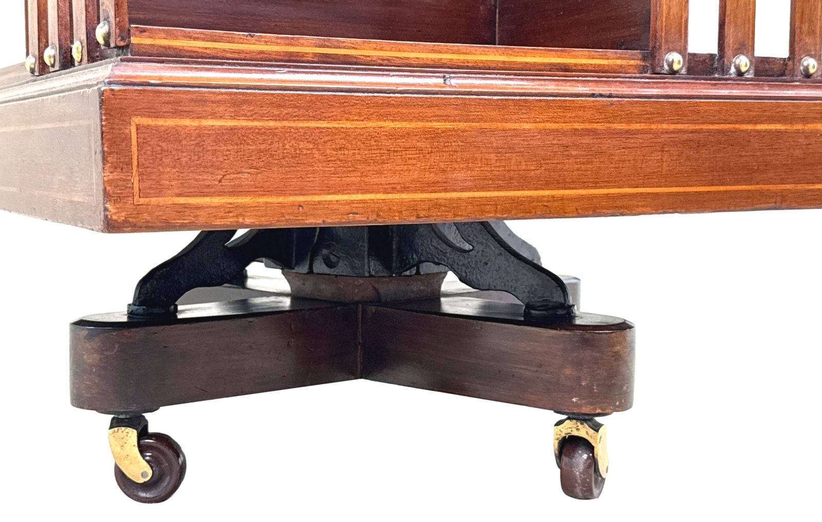 Furniture Late 19th Century Mahogany Revolving Bookcase (England, Circa 1890) photo