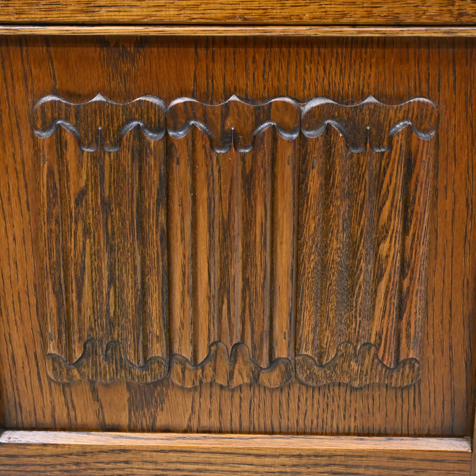 photo vintage Old Charm Hi Fi/Record Cabinet Light Oak Free Uk Delivery*