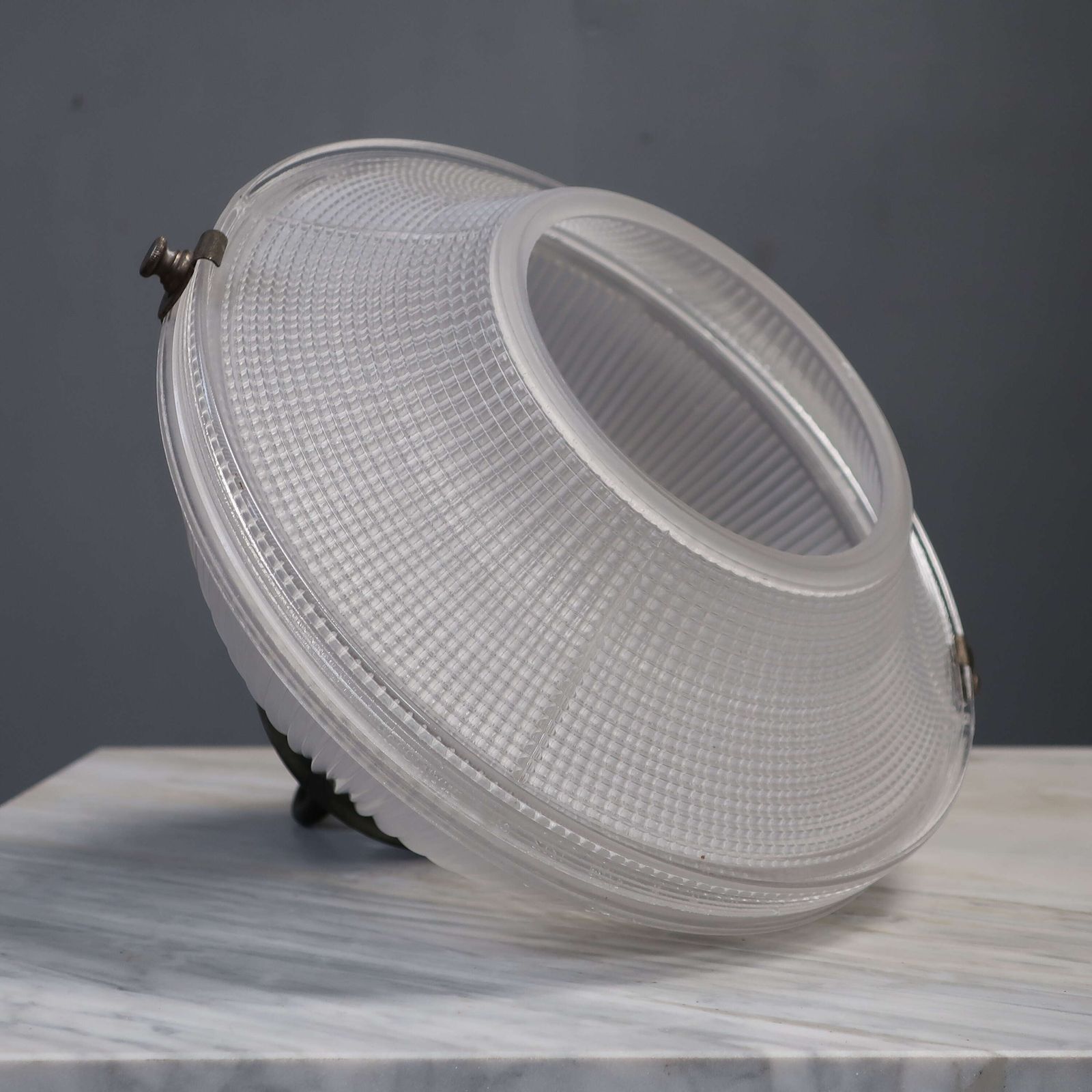 Two Part Holophane Pendant Light photo vinterior