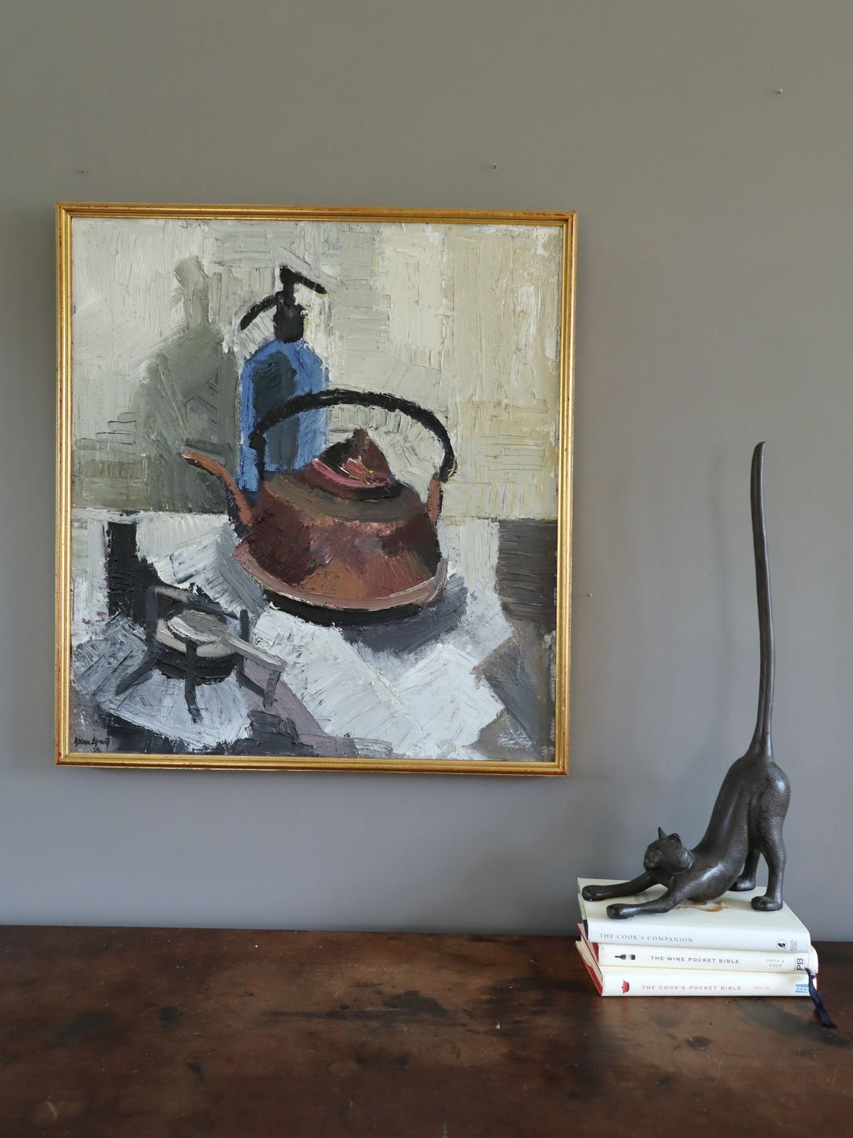 The Kettle Oil Painting, Mid 20th Century photo furniture