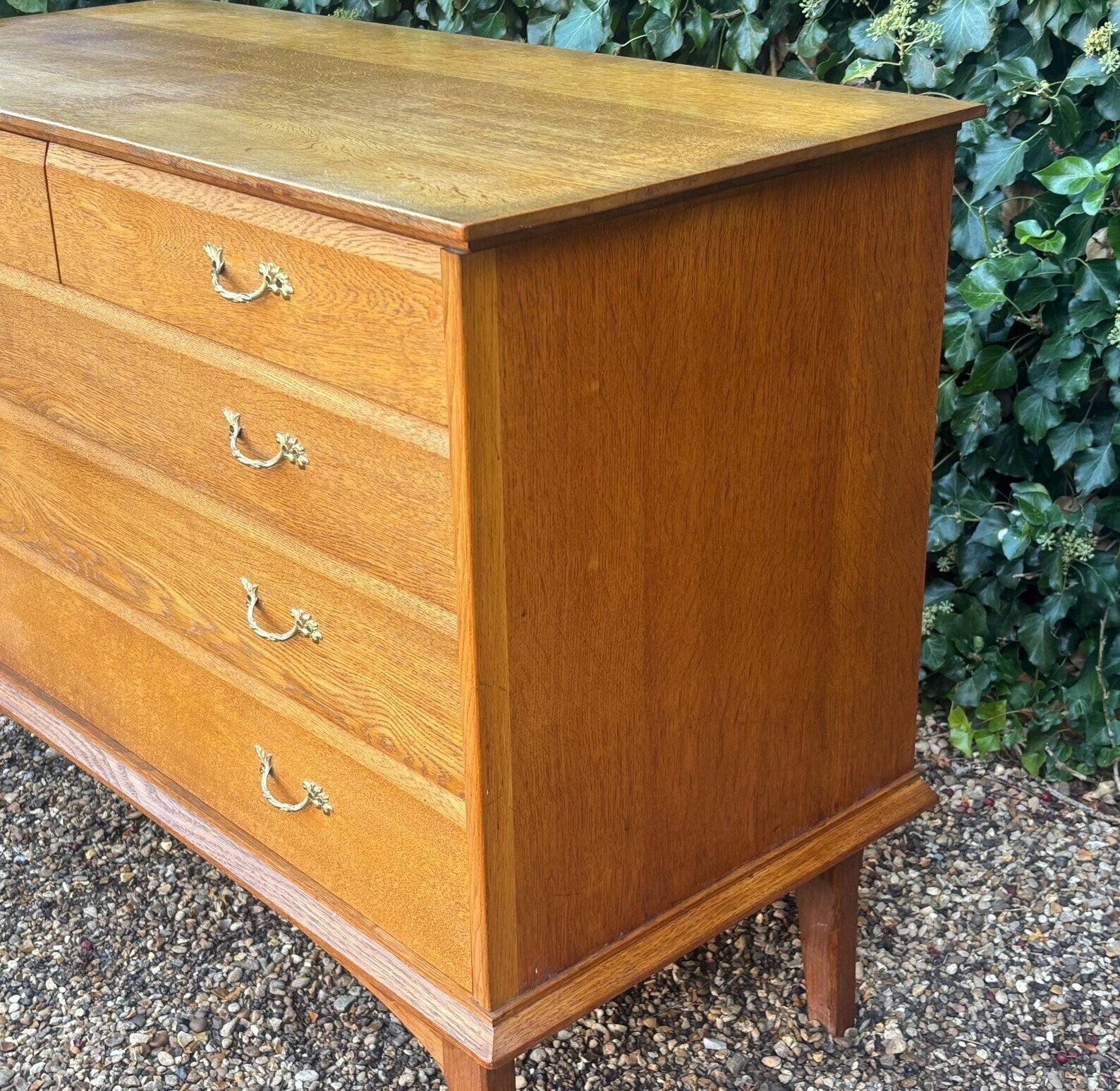 photo furniture Vintage 1960’s Handmade Oak Chest Of Drawers