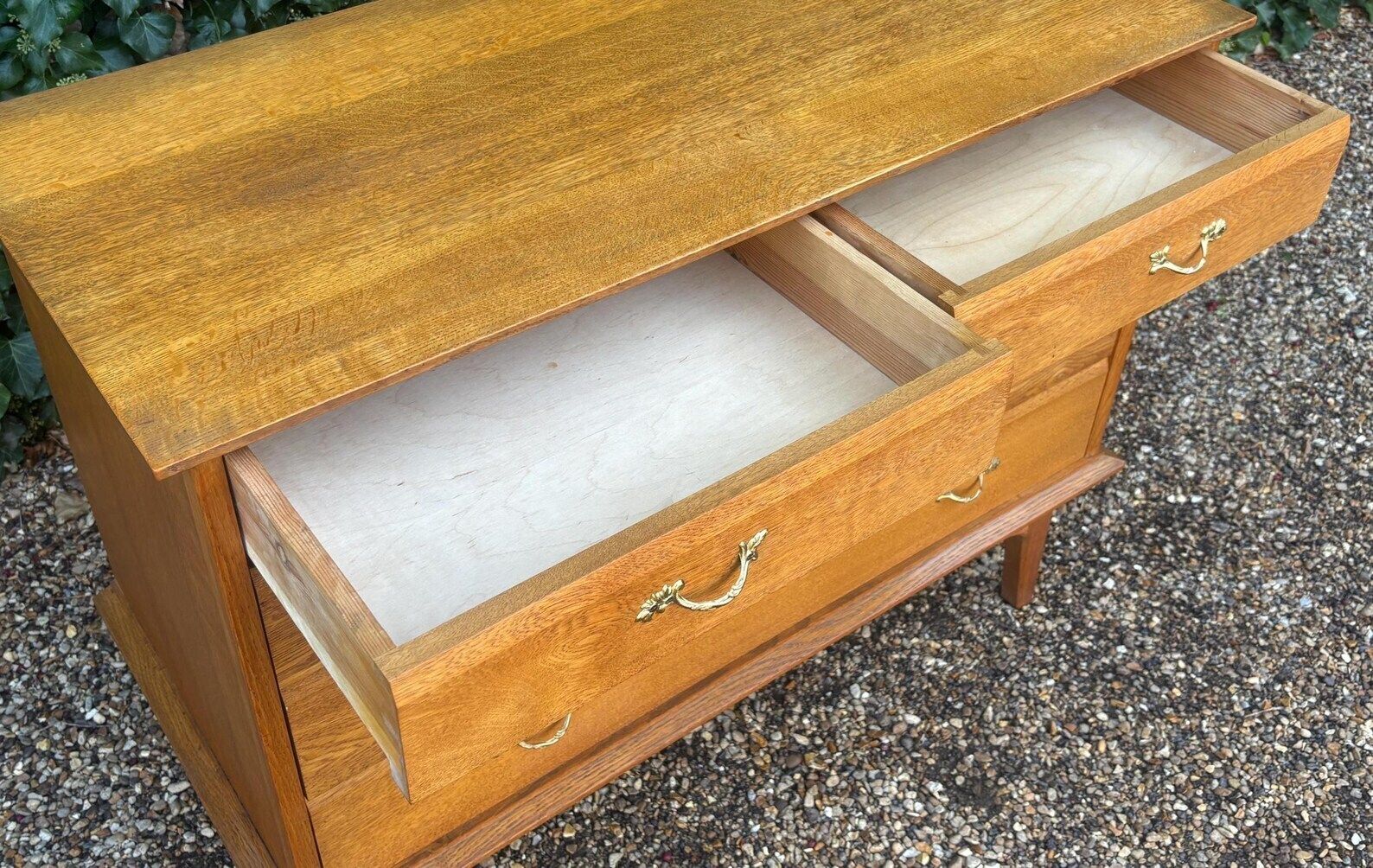 photo for sale Vintage 1960’s Handmade Oak Chest Of Drawers