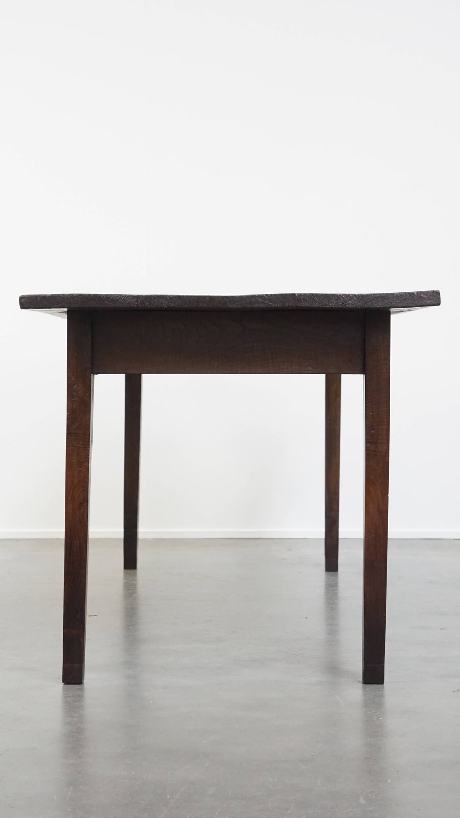 Timeless Antique Early 19th Century English 6 Person Dining Table With A Beautiful Walnut Top And 3 Drawers photo buy