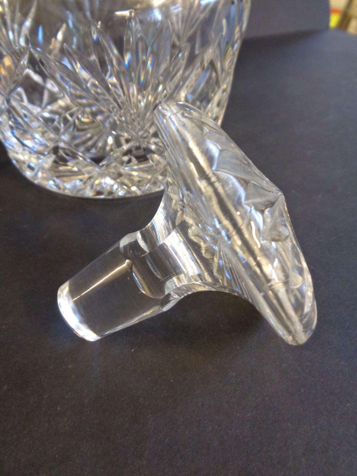 Royal Brierley Silver Collared Crystal Decanter photo vinterior